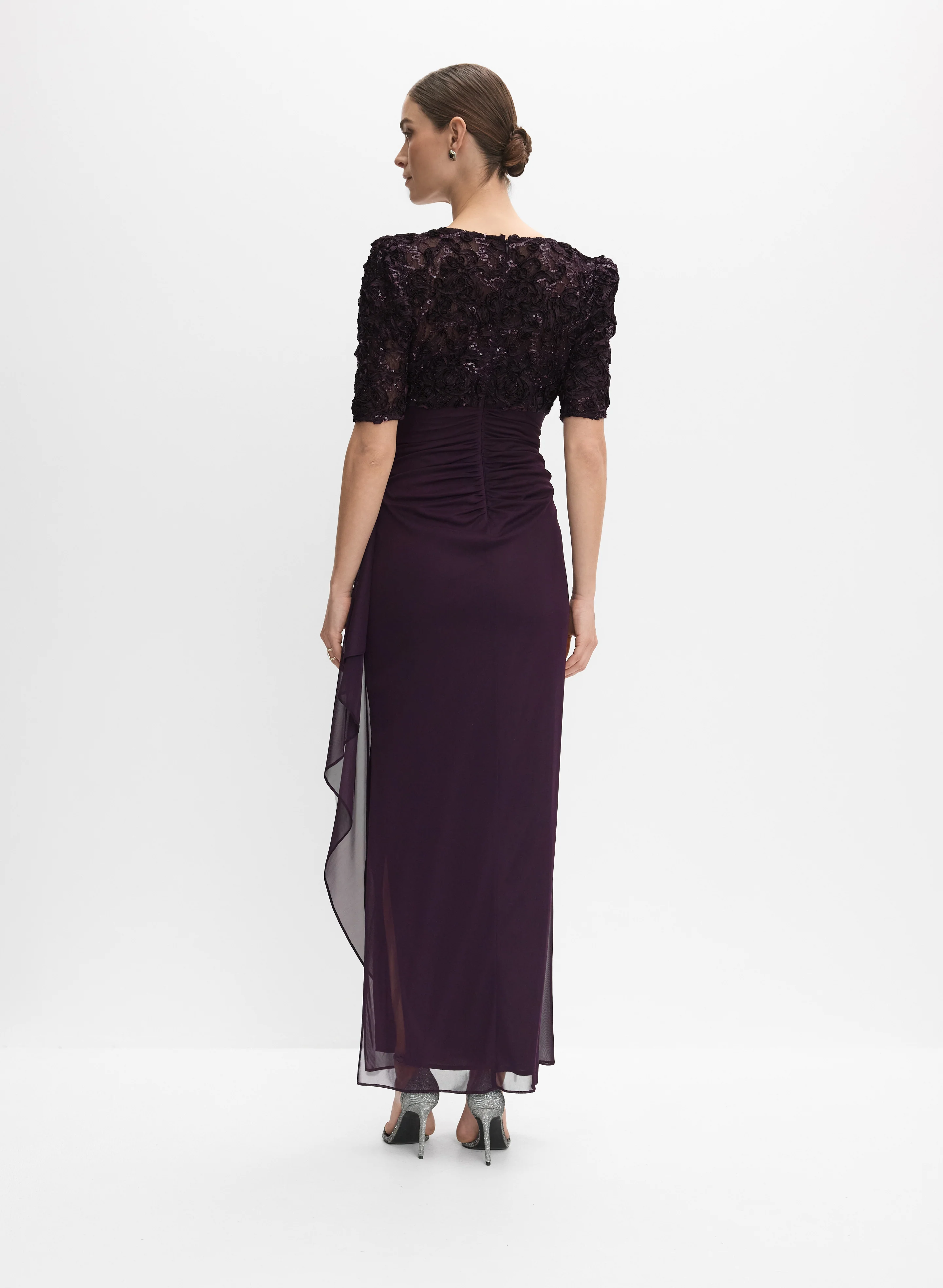 Alex Evenings - Soutache Embroidered Dress - Image 5