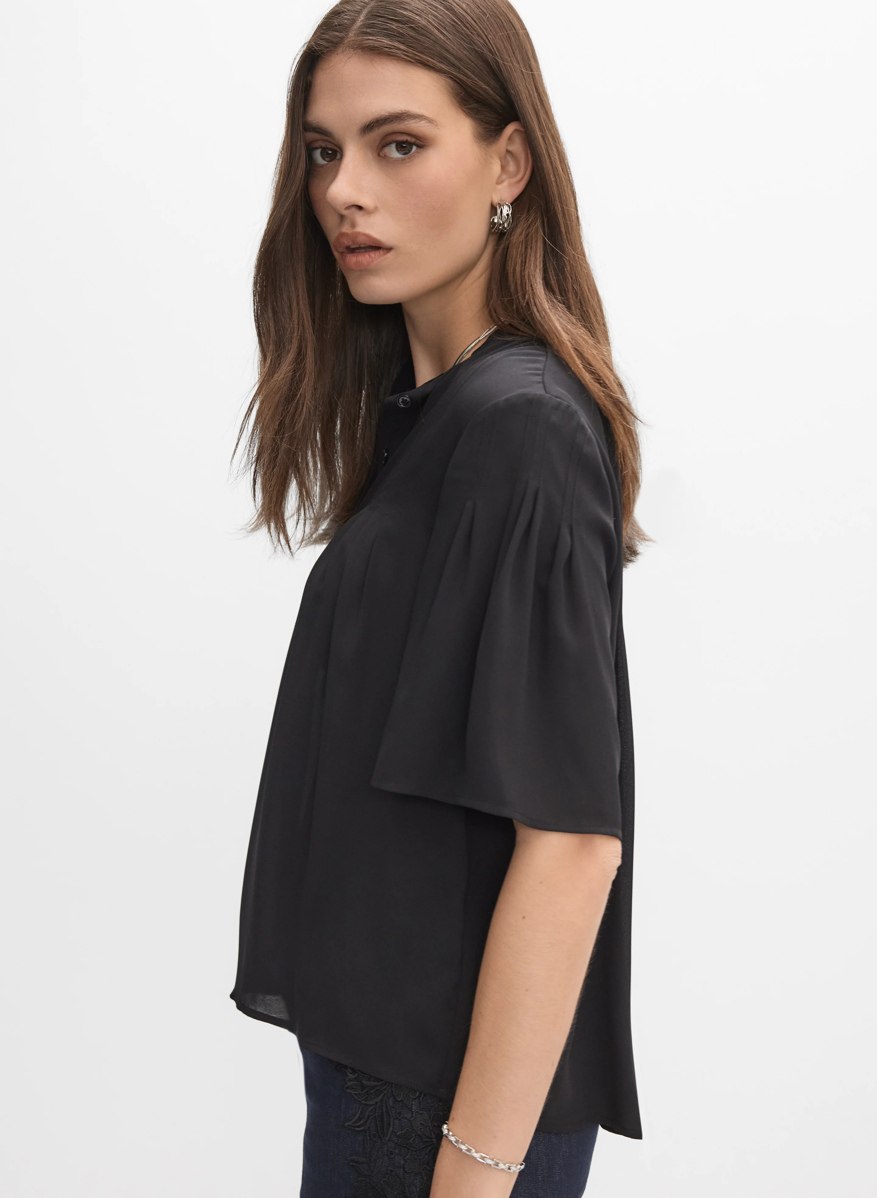 Stand Collar Blouse - Image 5