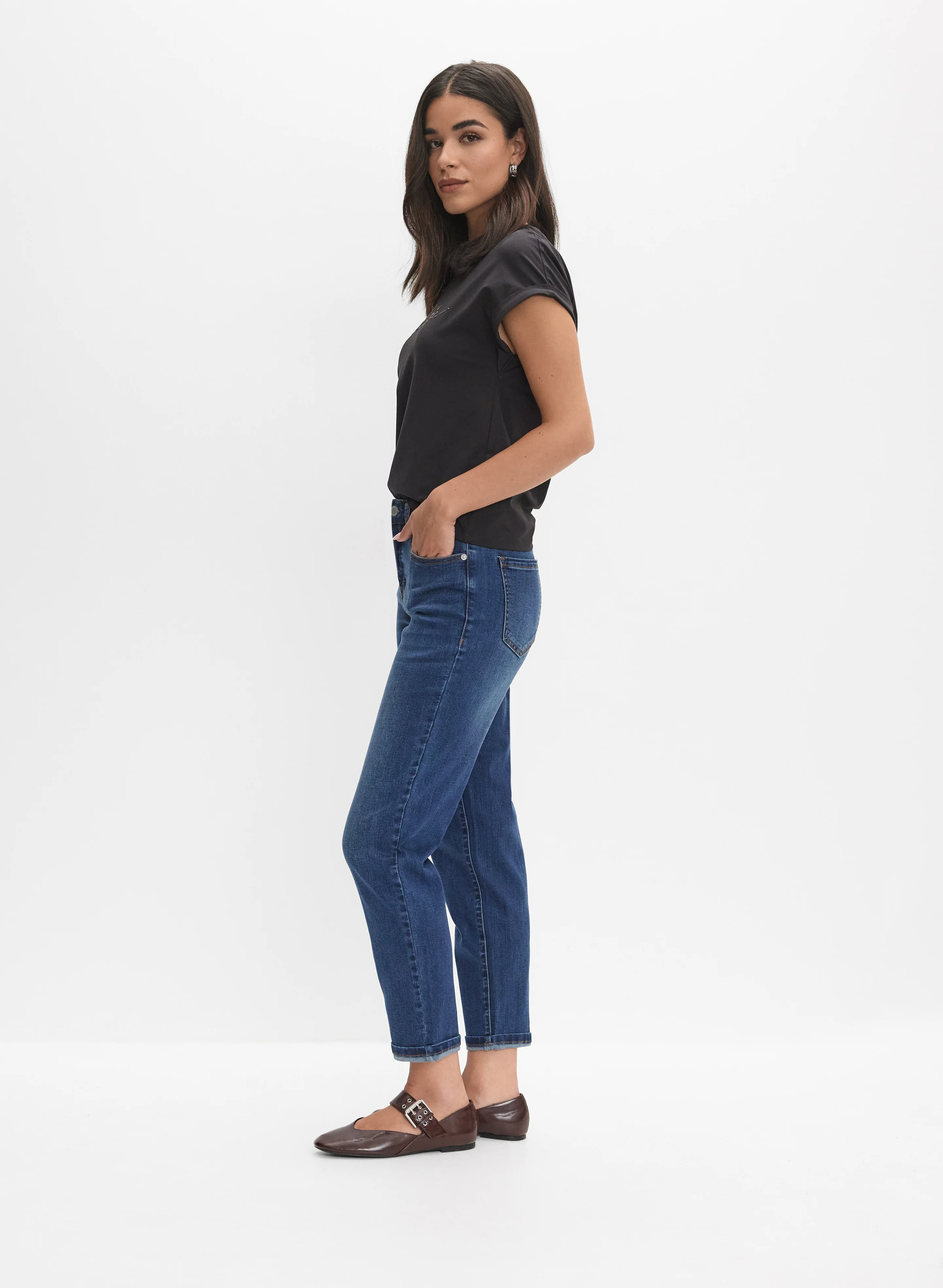 Stone Wash Straight-Leg Jeans - Image 3