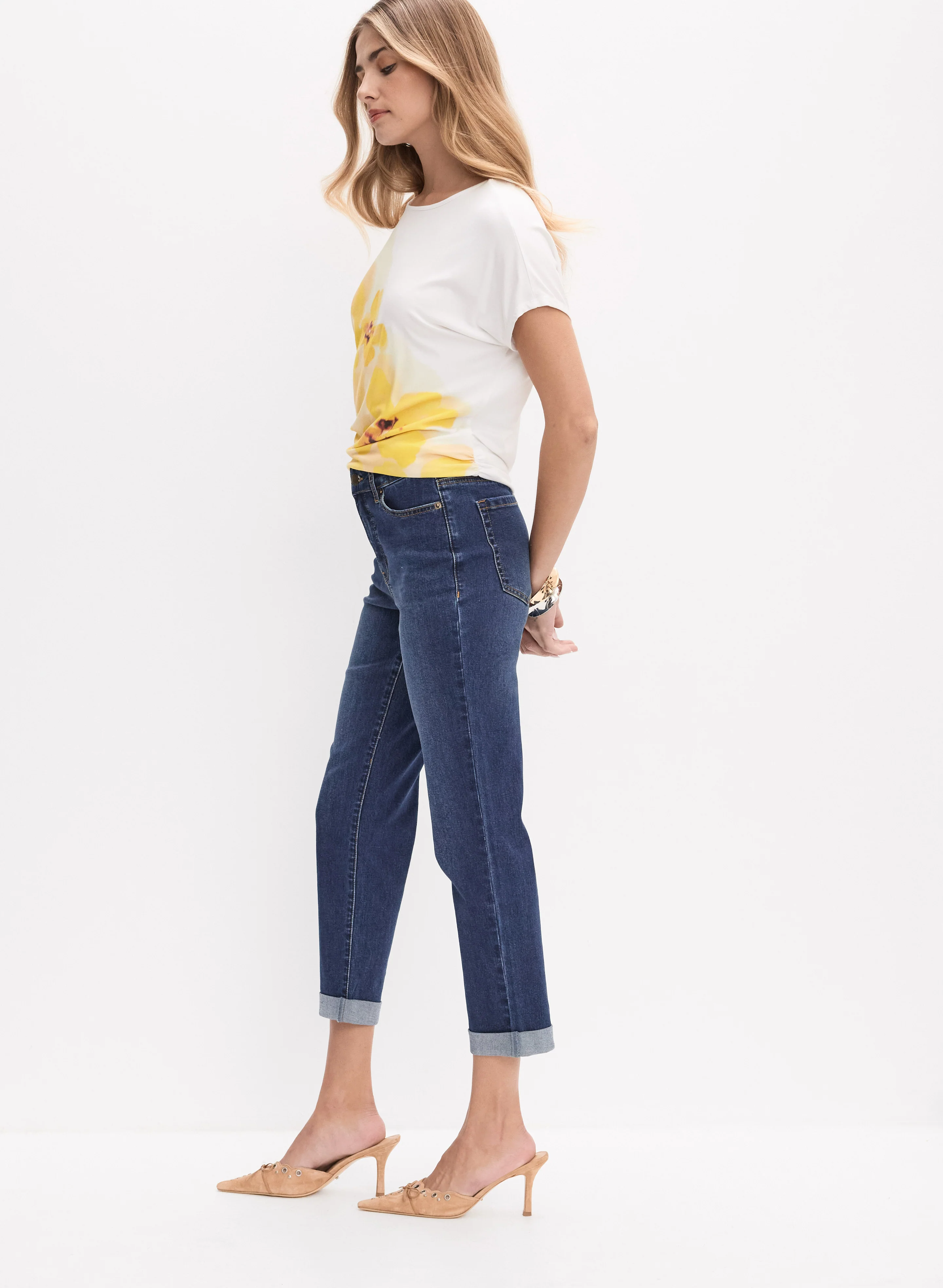 Straight-Leg Denim Capris - Image 5