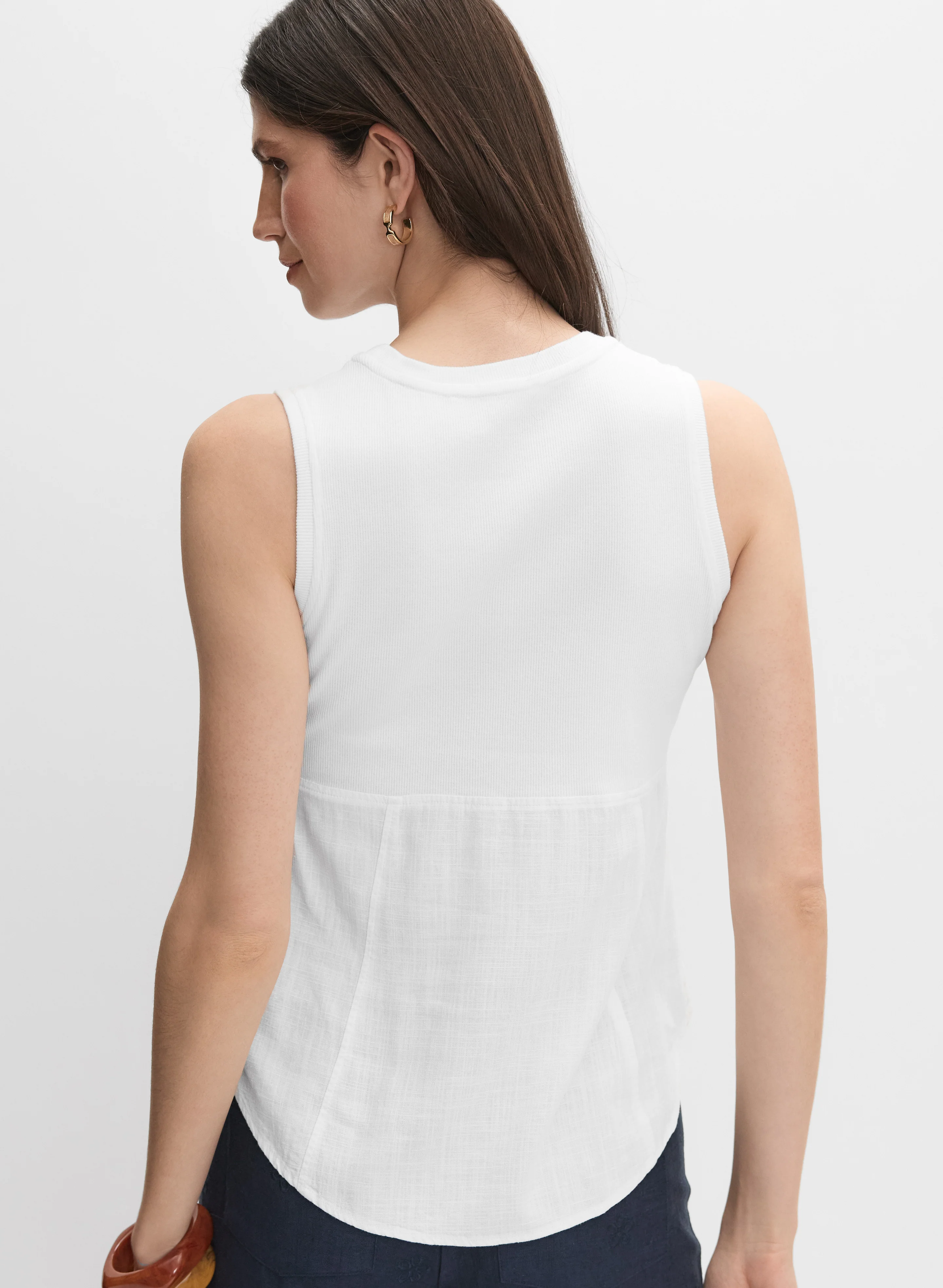 Stretch Cotton Tank Top - Image 5