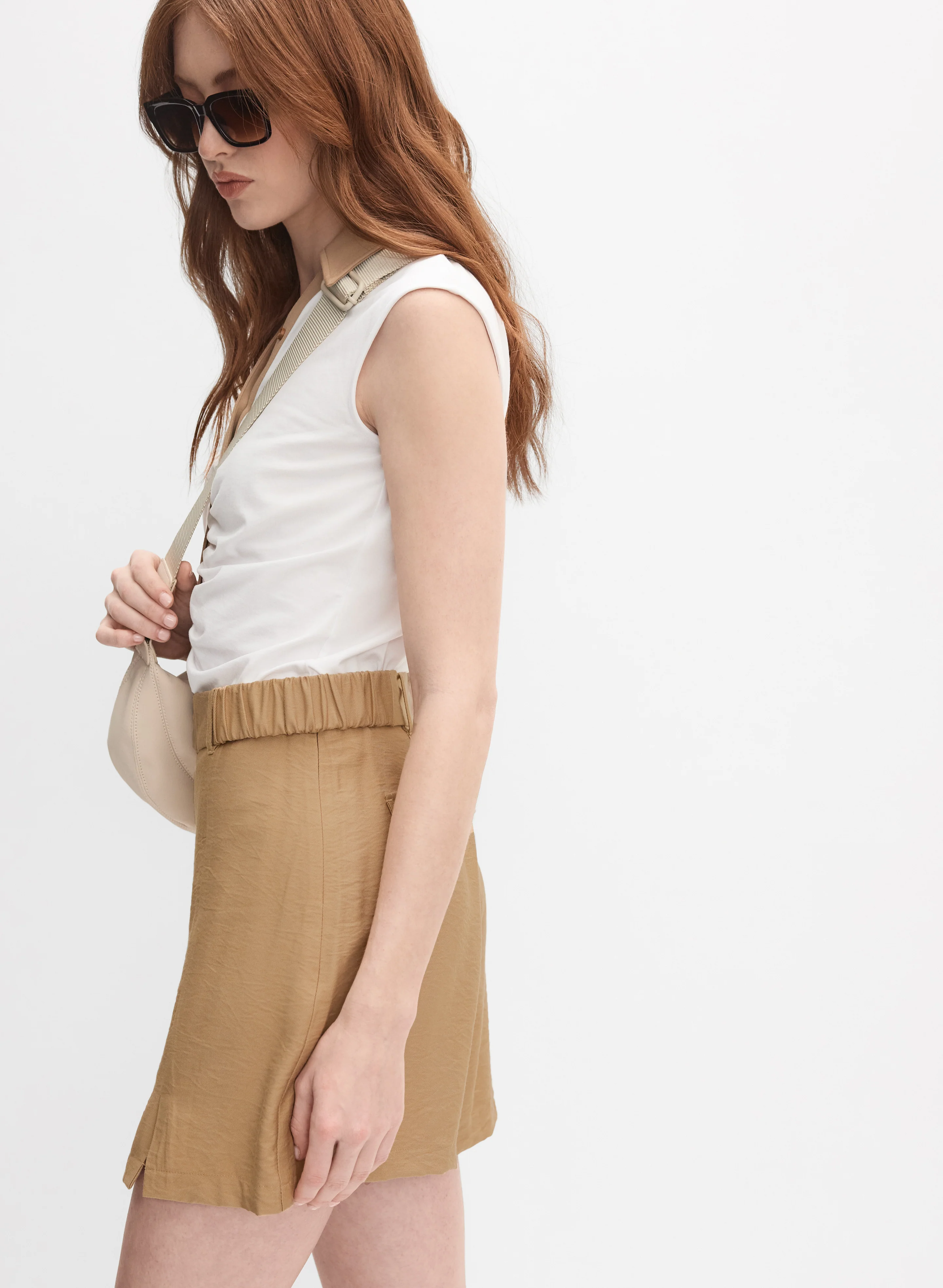 Stretch Linen Skort - Image 5