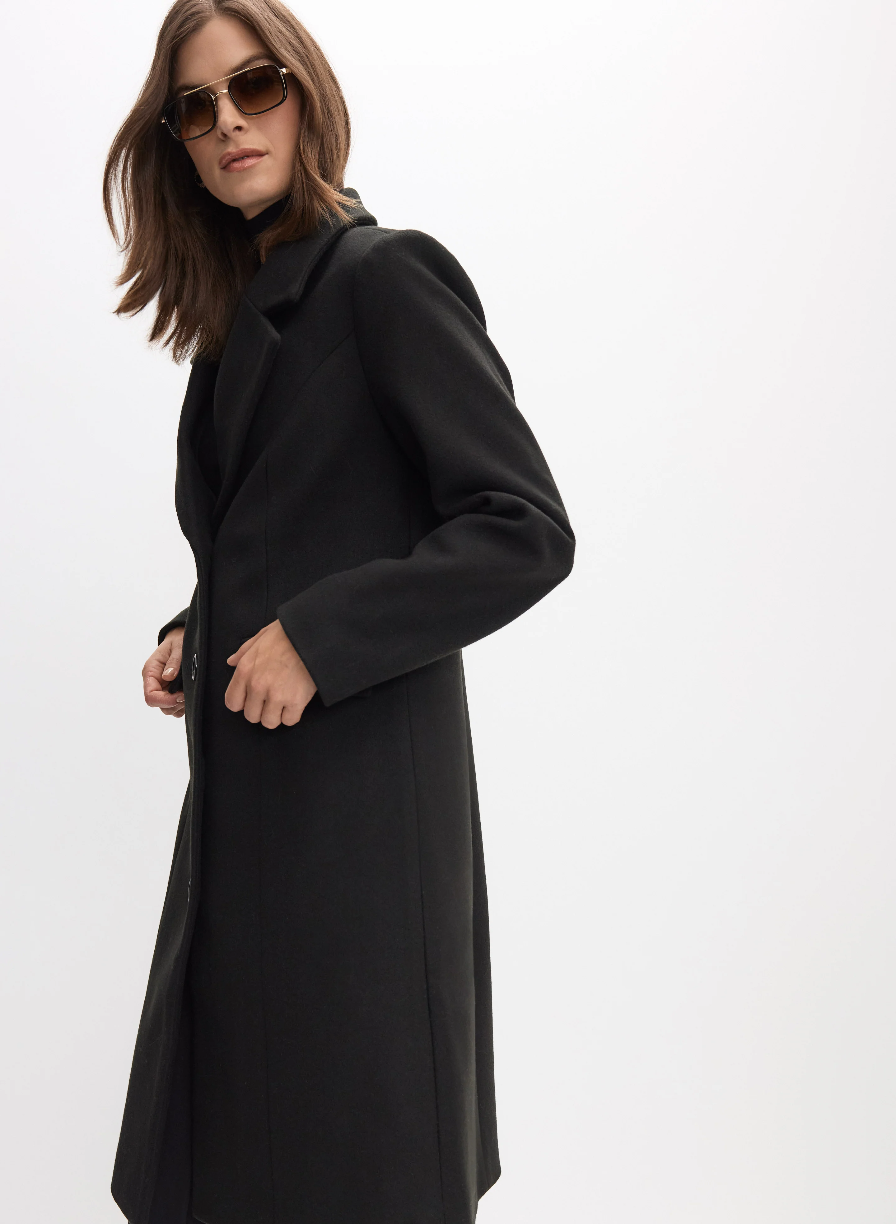 Stretch Wool-Blend Coat - Image 3