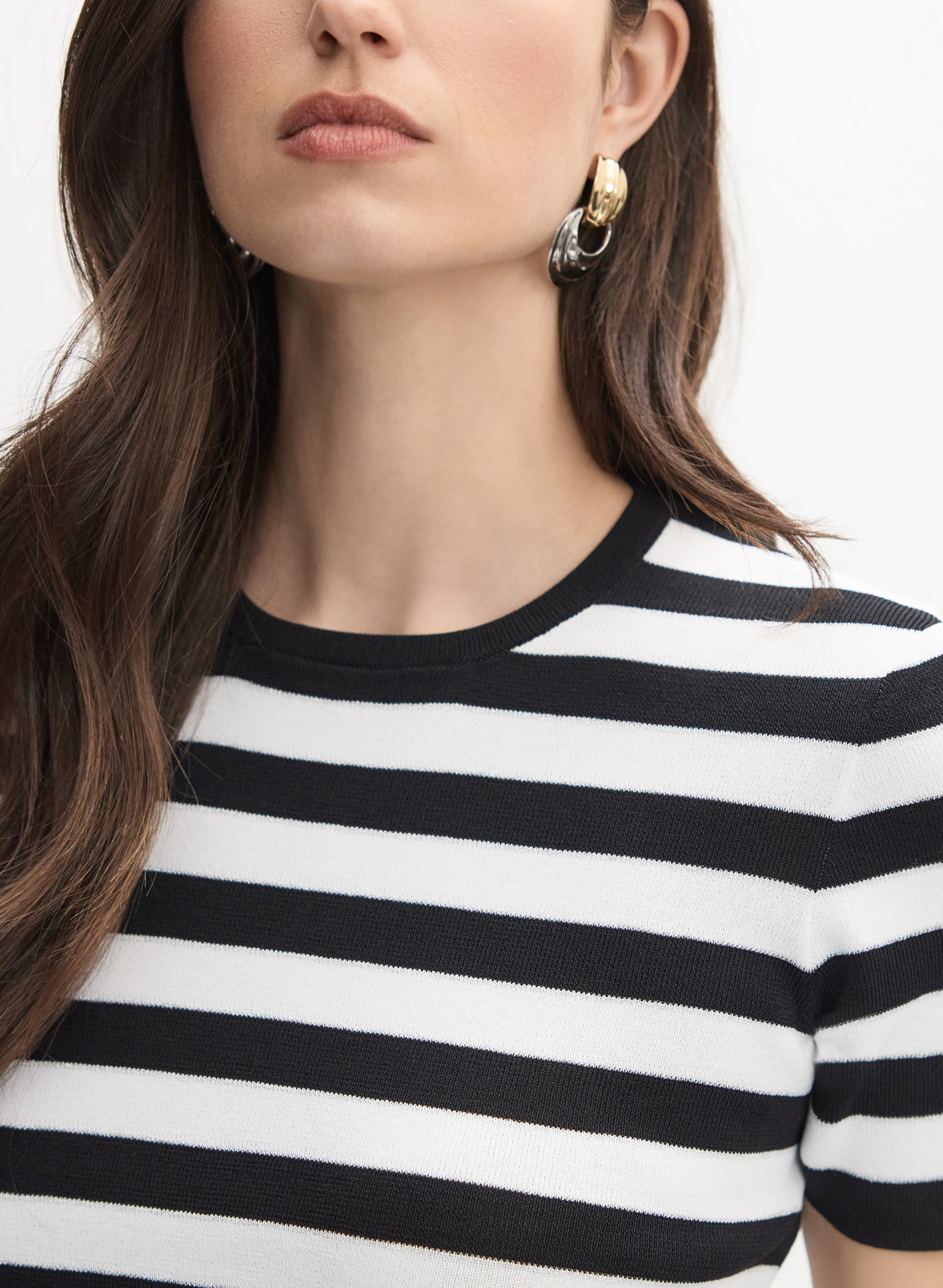 Stripe Knit Pullover - Image 2