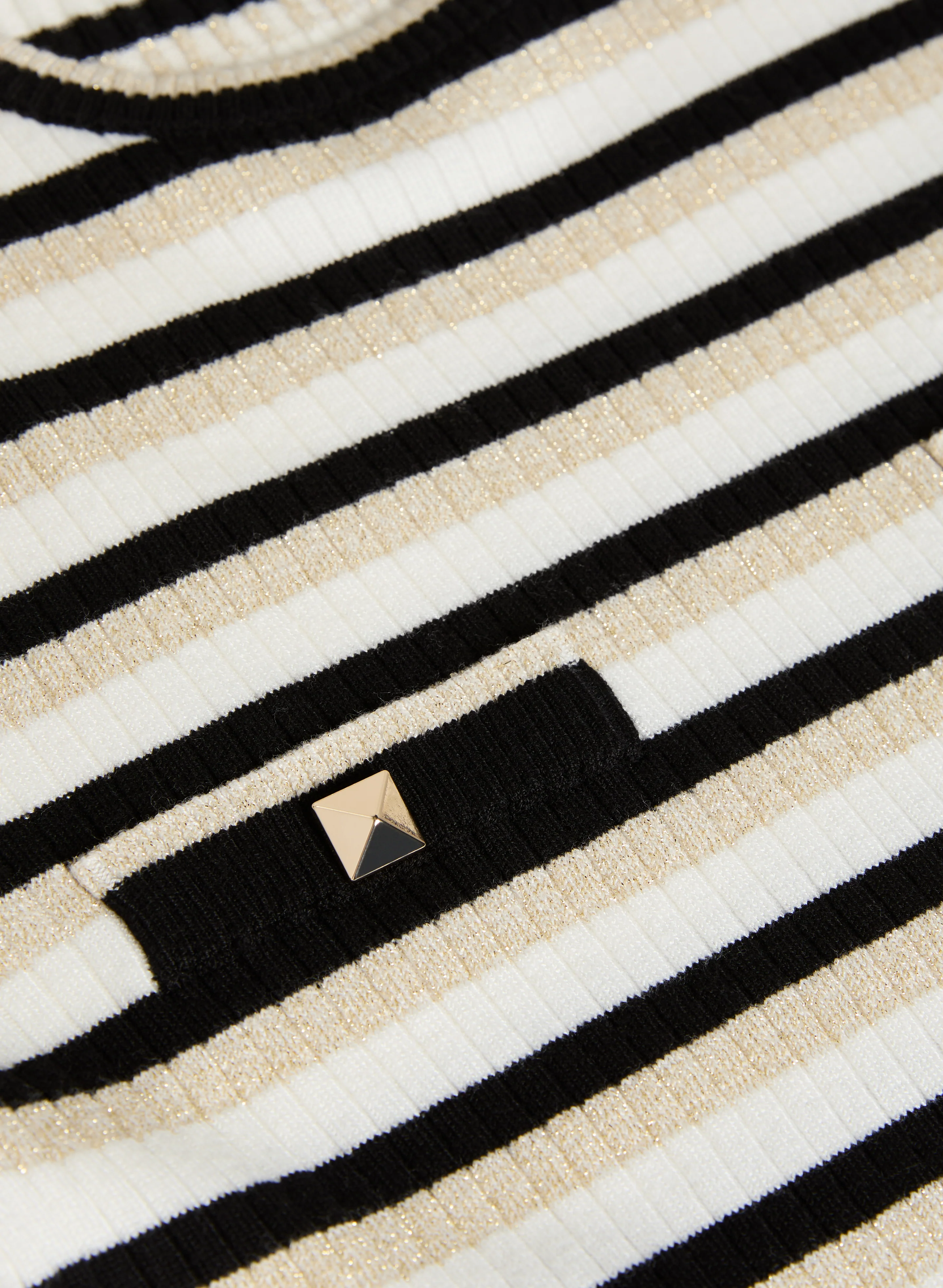 Stripe Print Ribbed Sweater - Image 6
