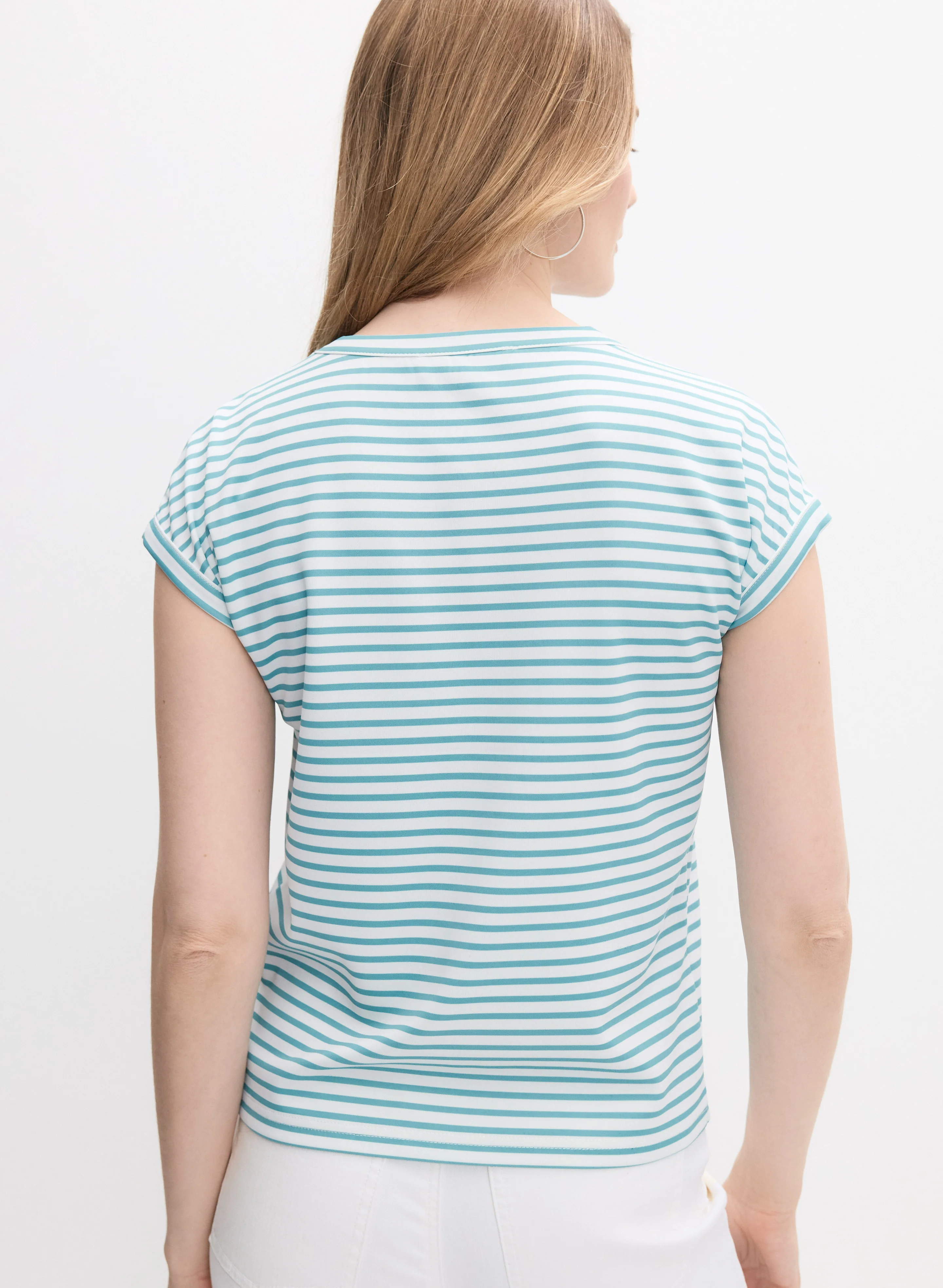 Stripe Print T-Shirt - Image 2