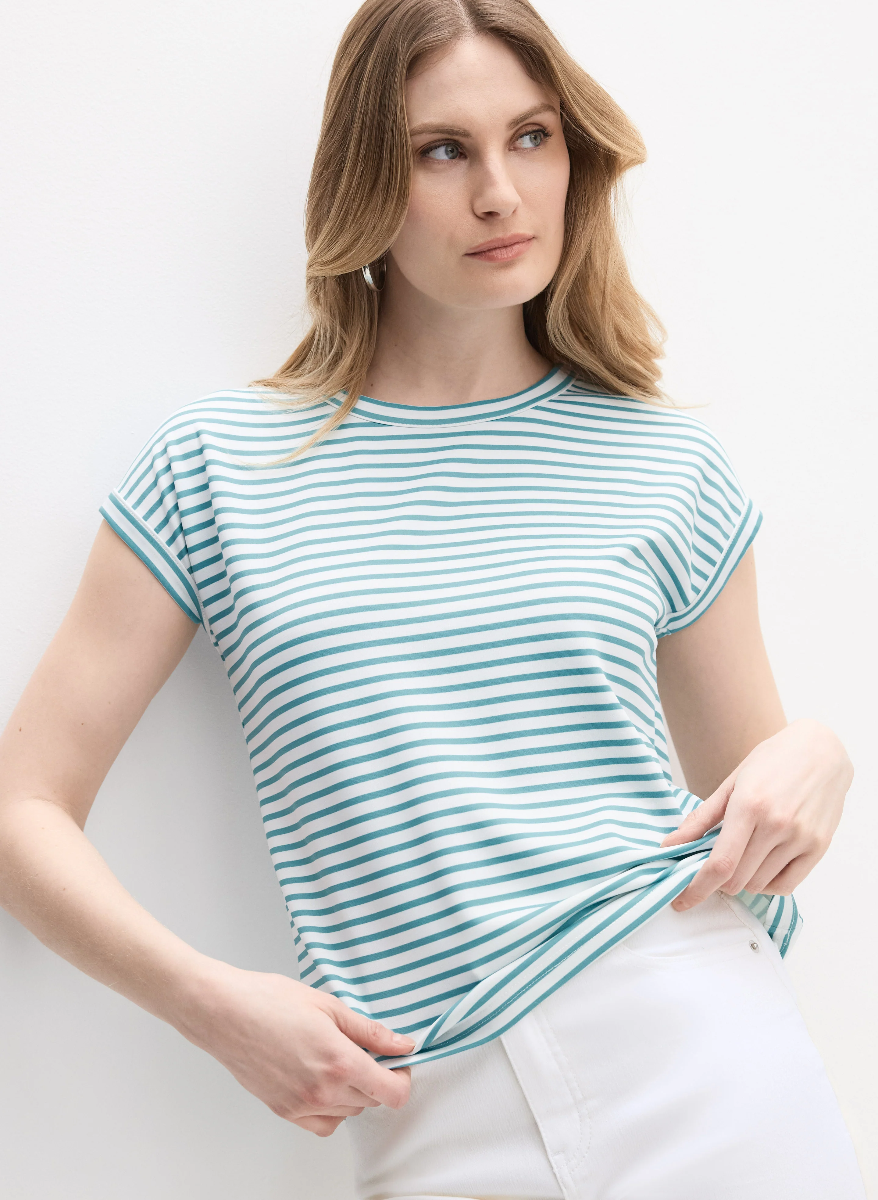 Stripe Print T-Shirt - Image 7