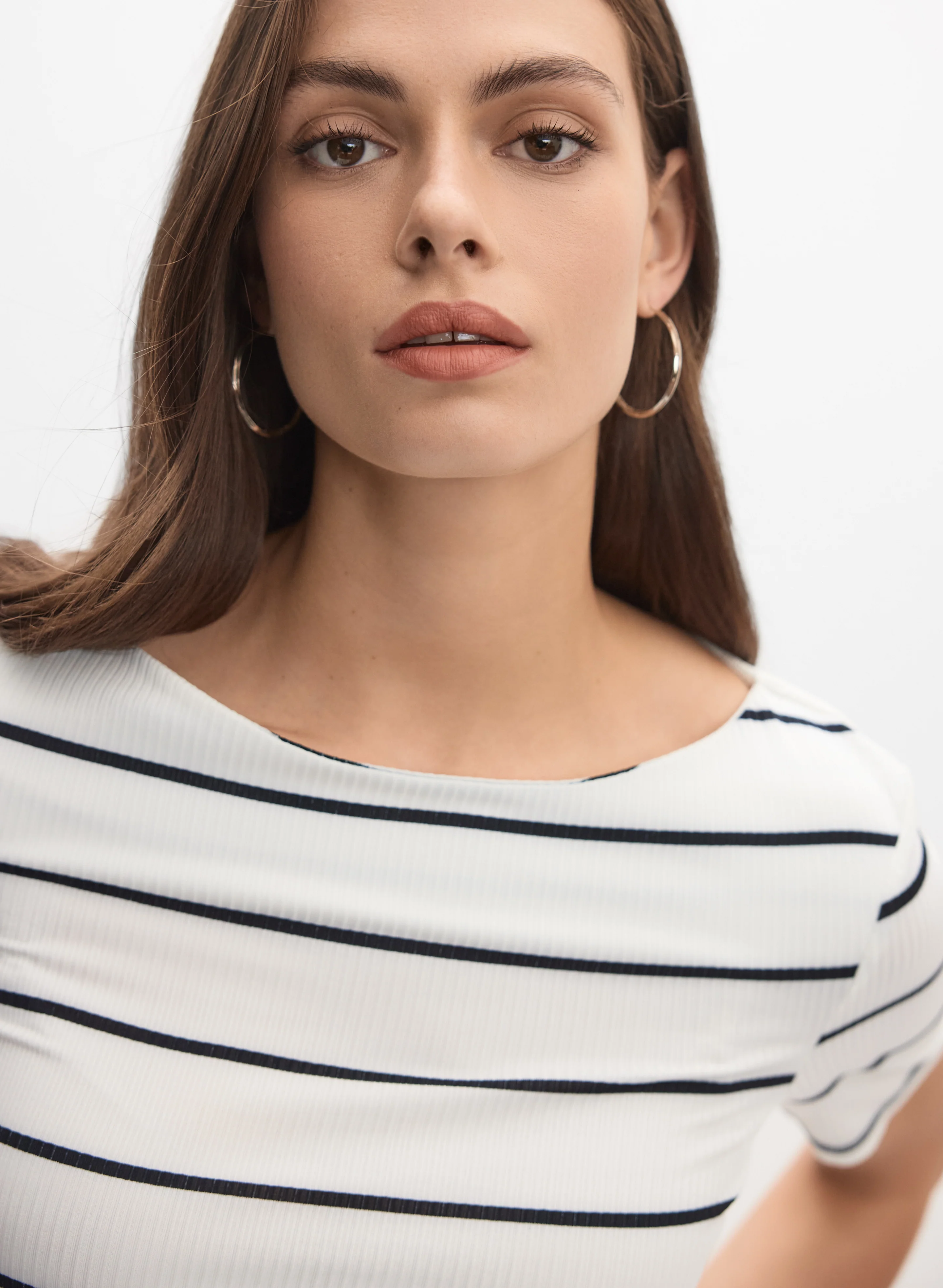 Stripe Rib Knit Top - Image 2