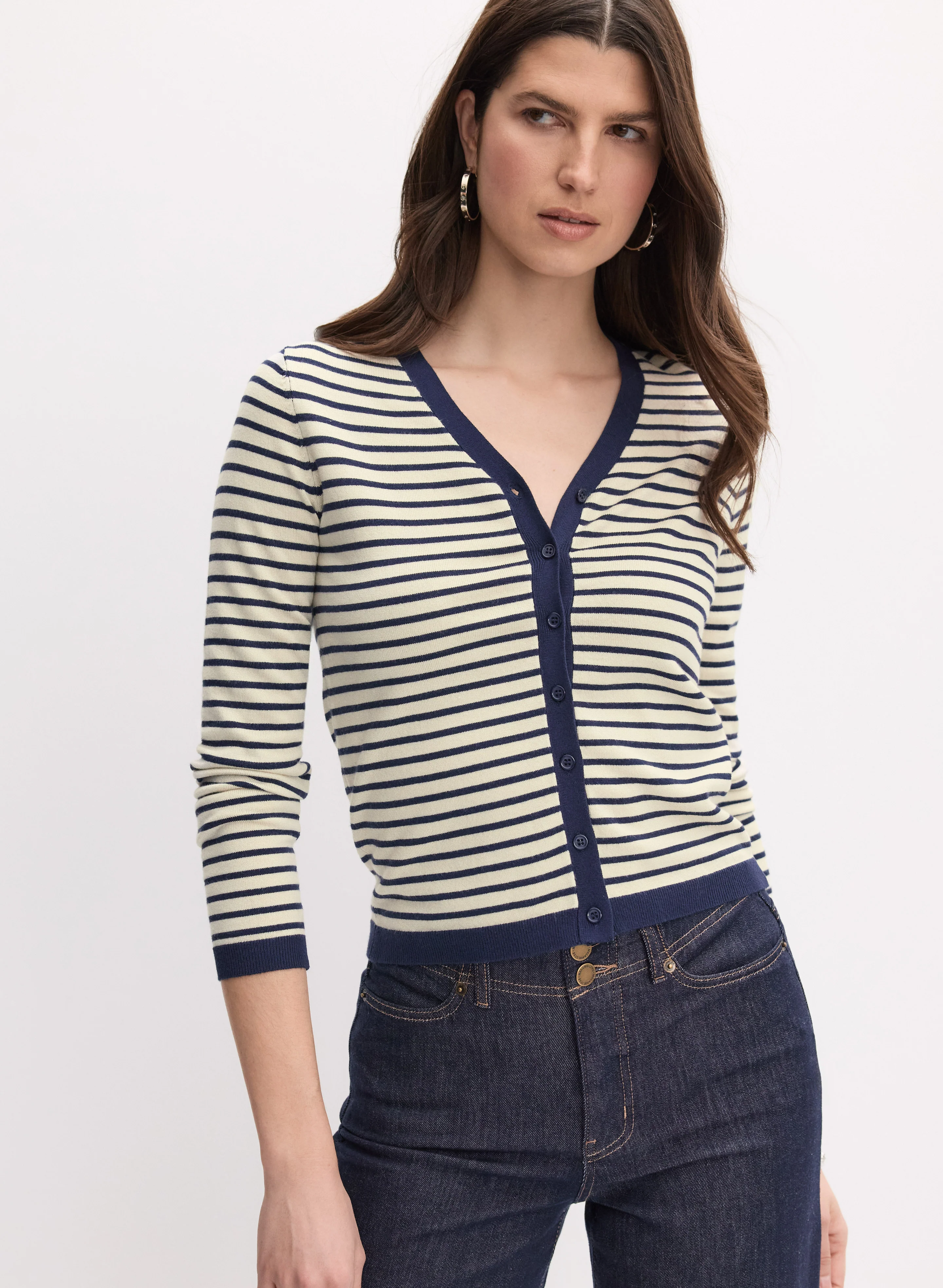 Striped Cardigan