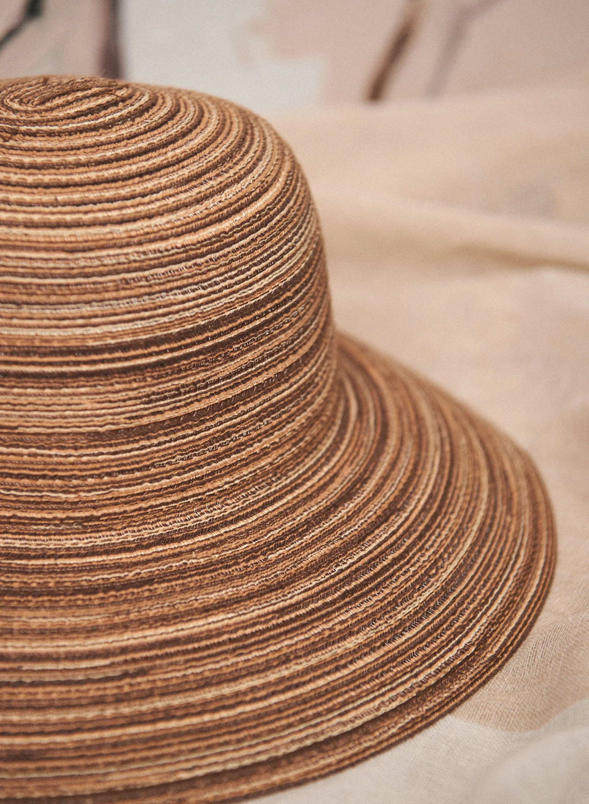 Striped Cloche Hat - Image 2