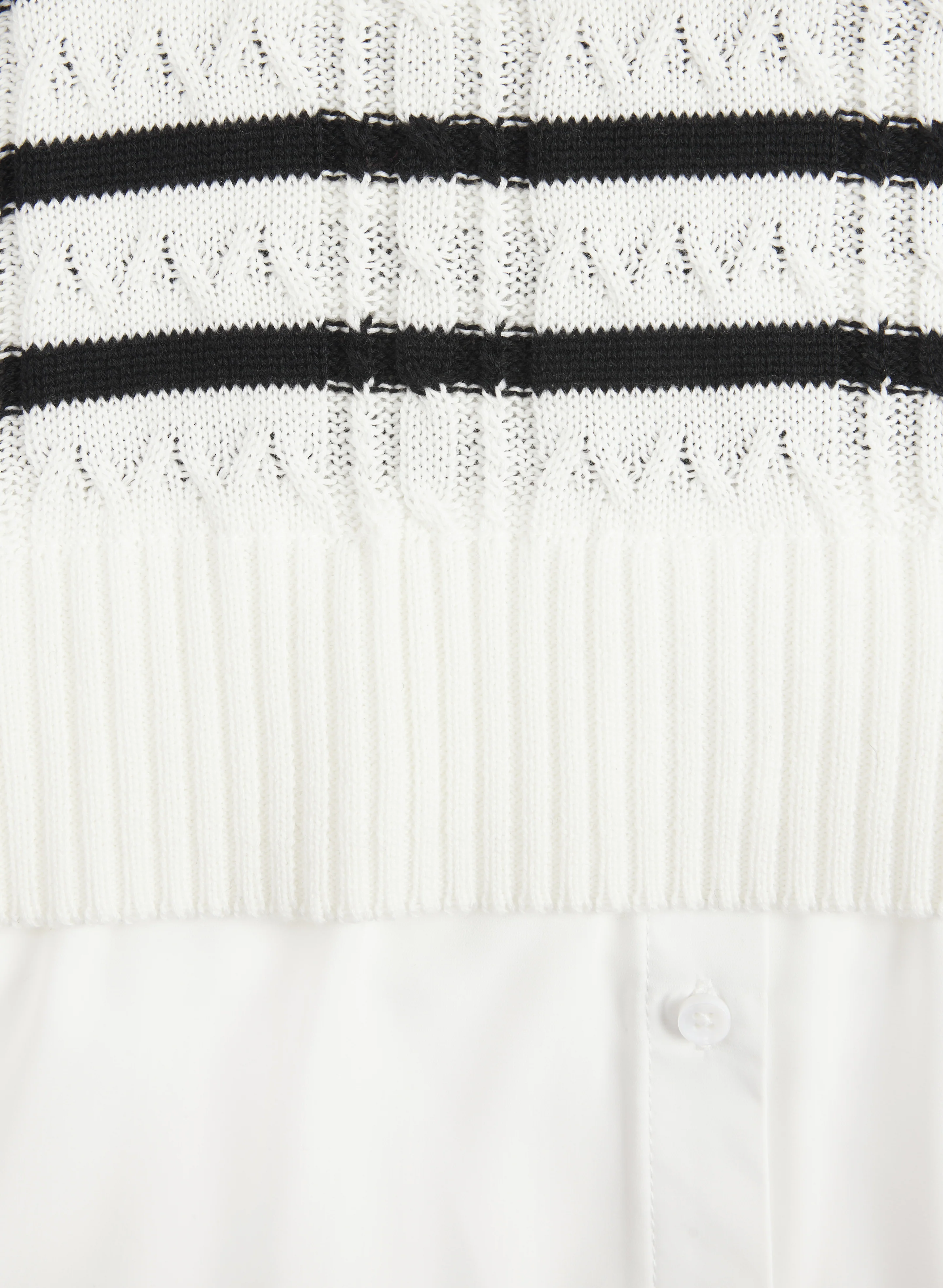 Striped Illusion Layered Sweater - Image 7