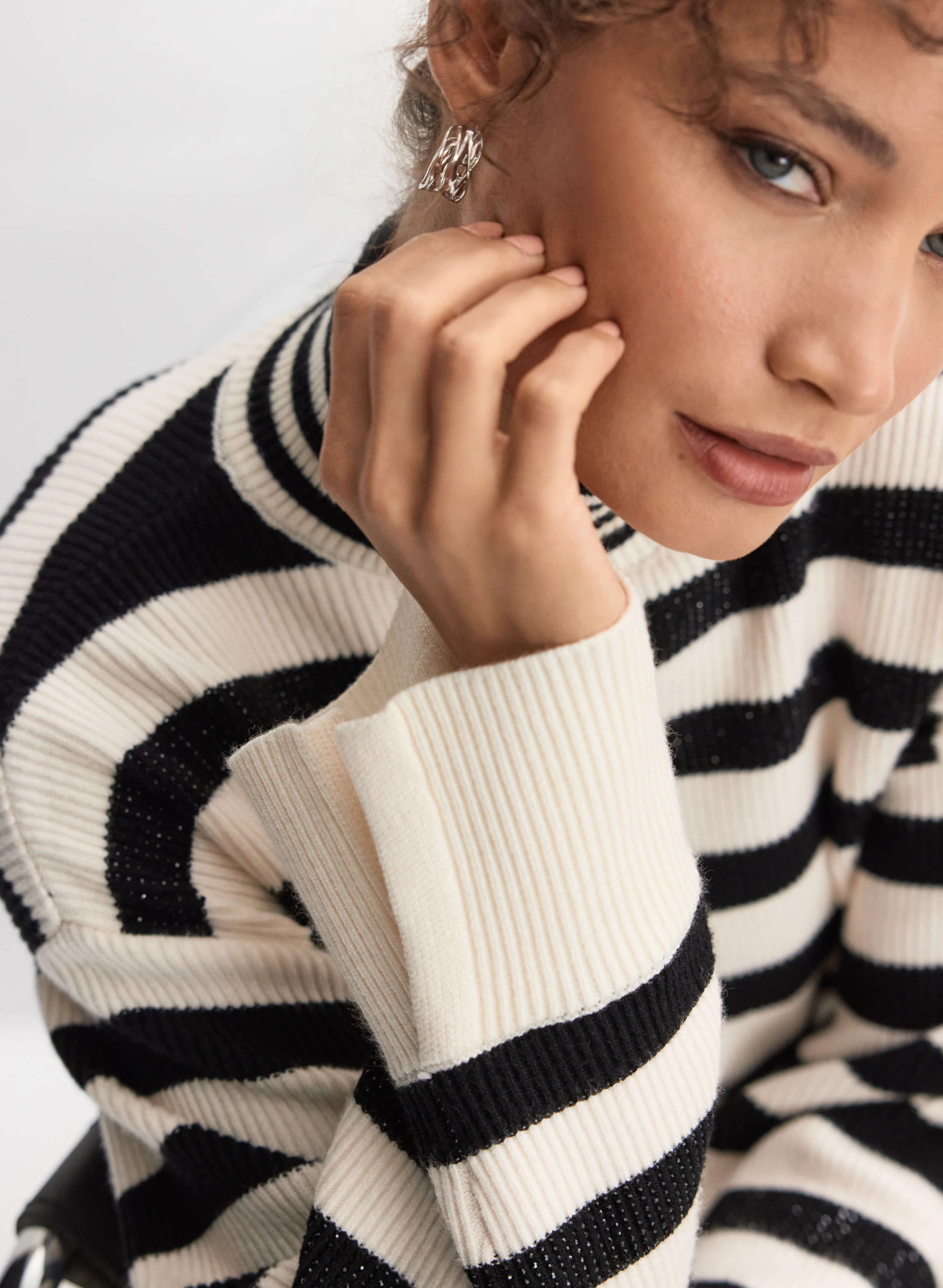 Striped Knit Sweater - Image 3