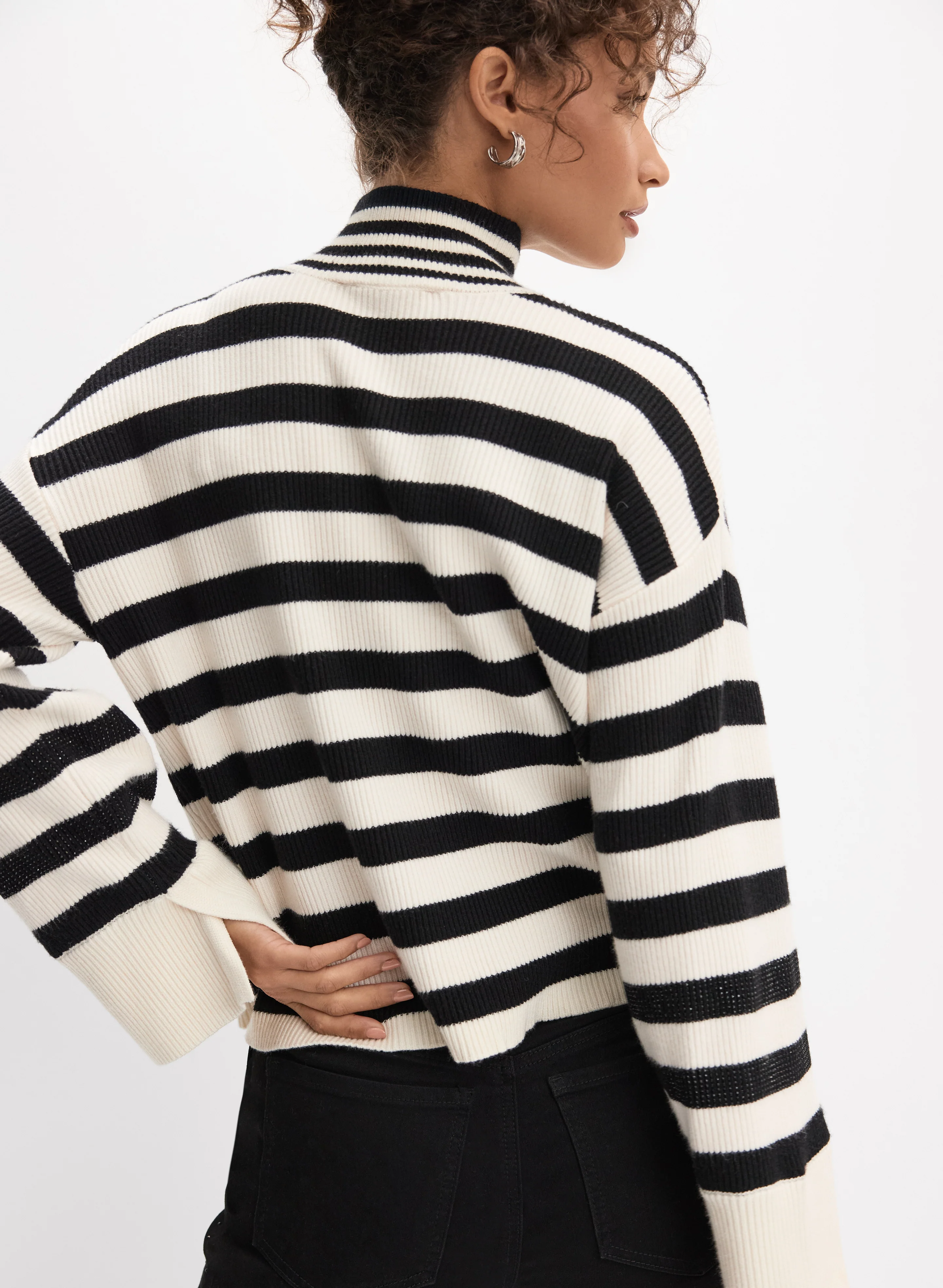 Striped Knit Sweater - Image 4