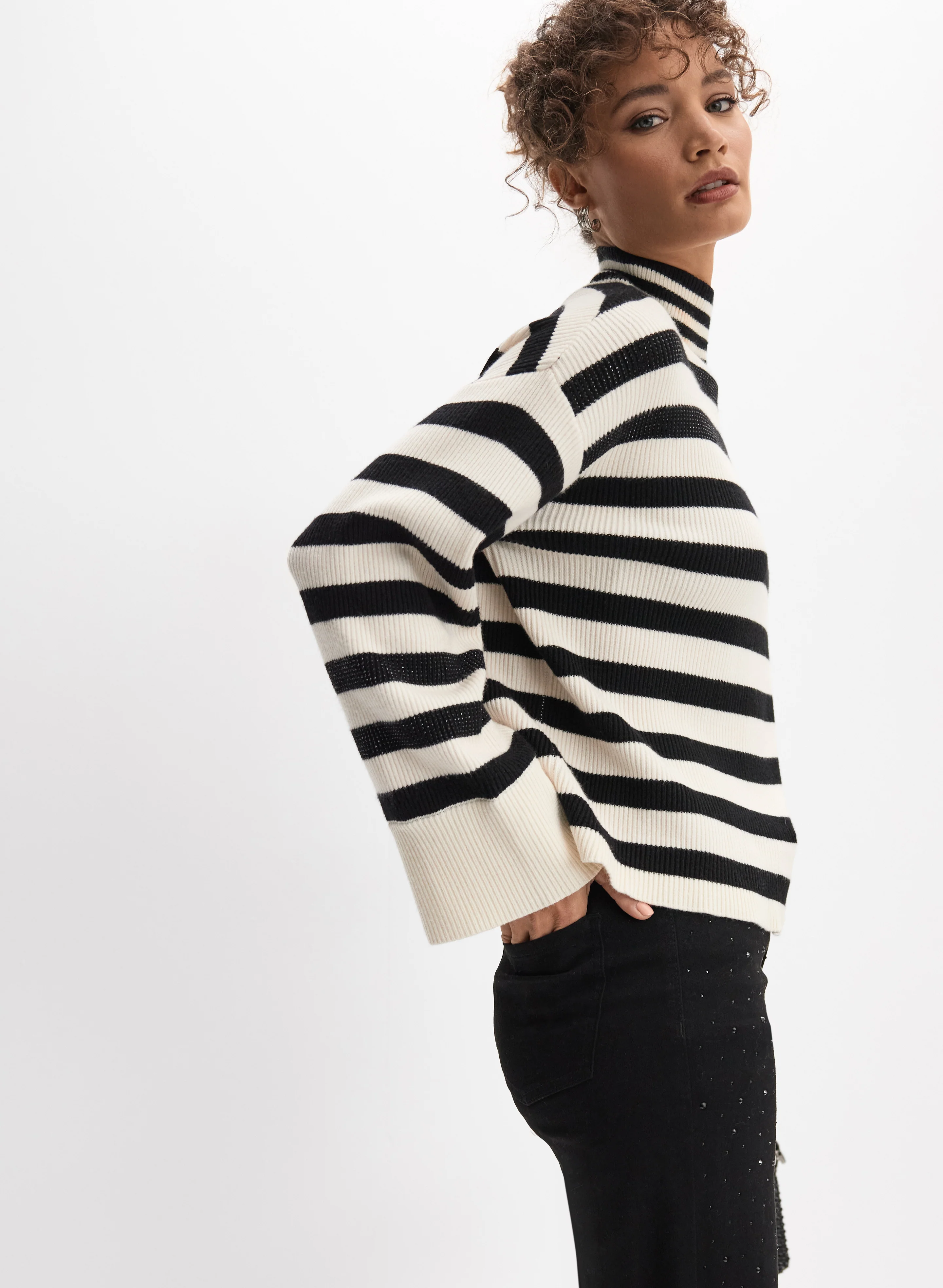 Striped Knit Sweater - Image 8