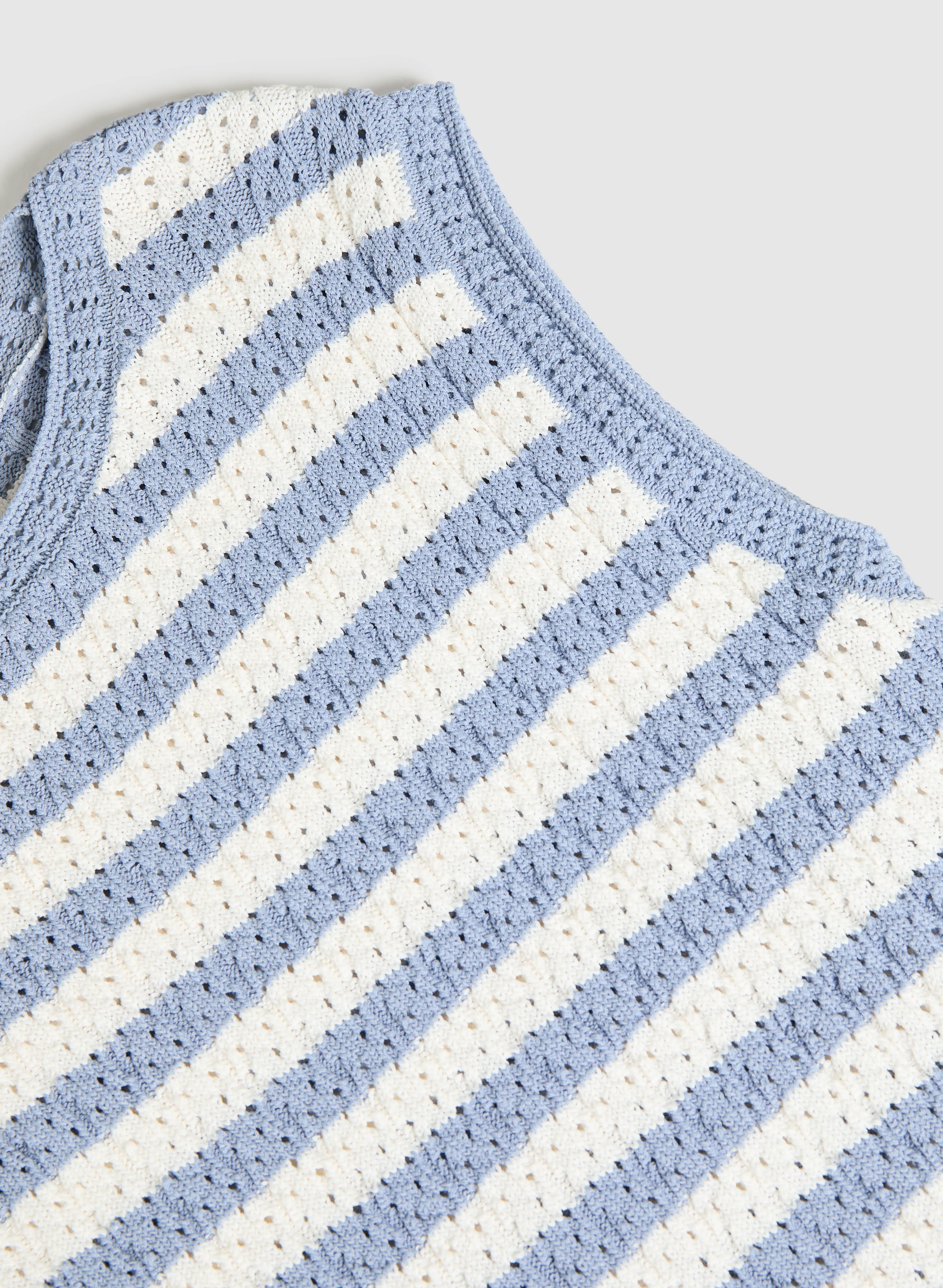 Striped Pointelle Pullover - Image 7