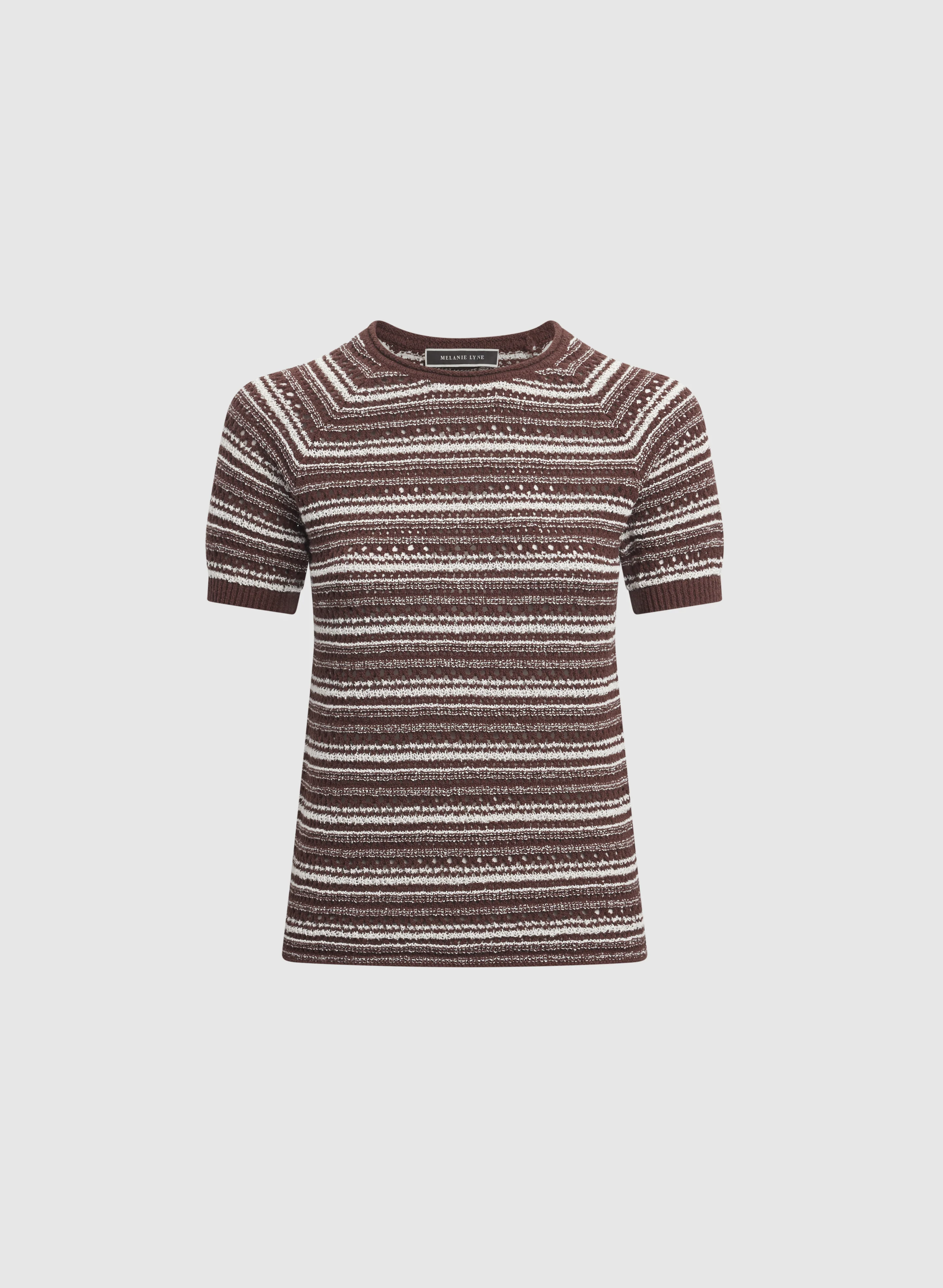 Striped Short Sleeve Sweater - Image 6