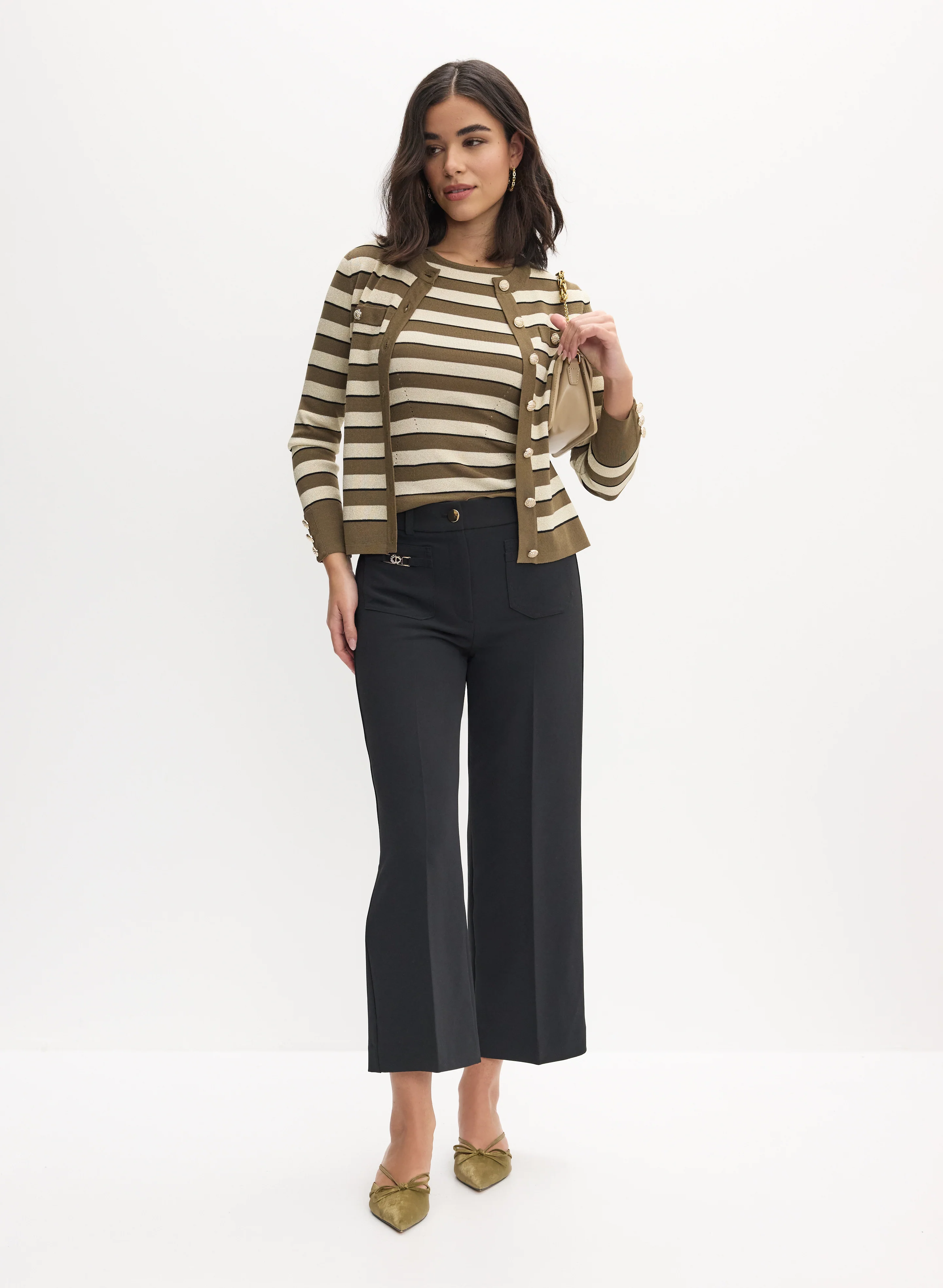 Striped Sleeveless Sweater - Image 4