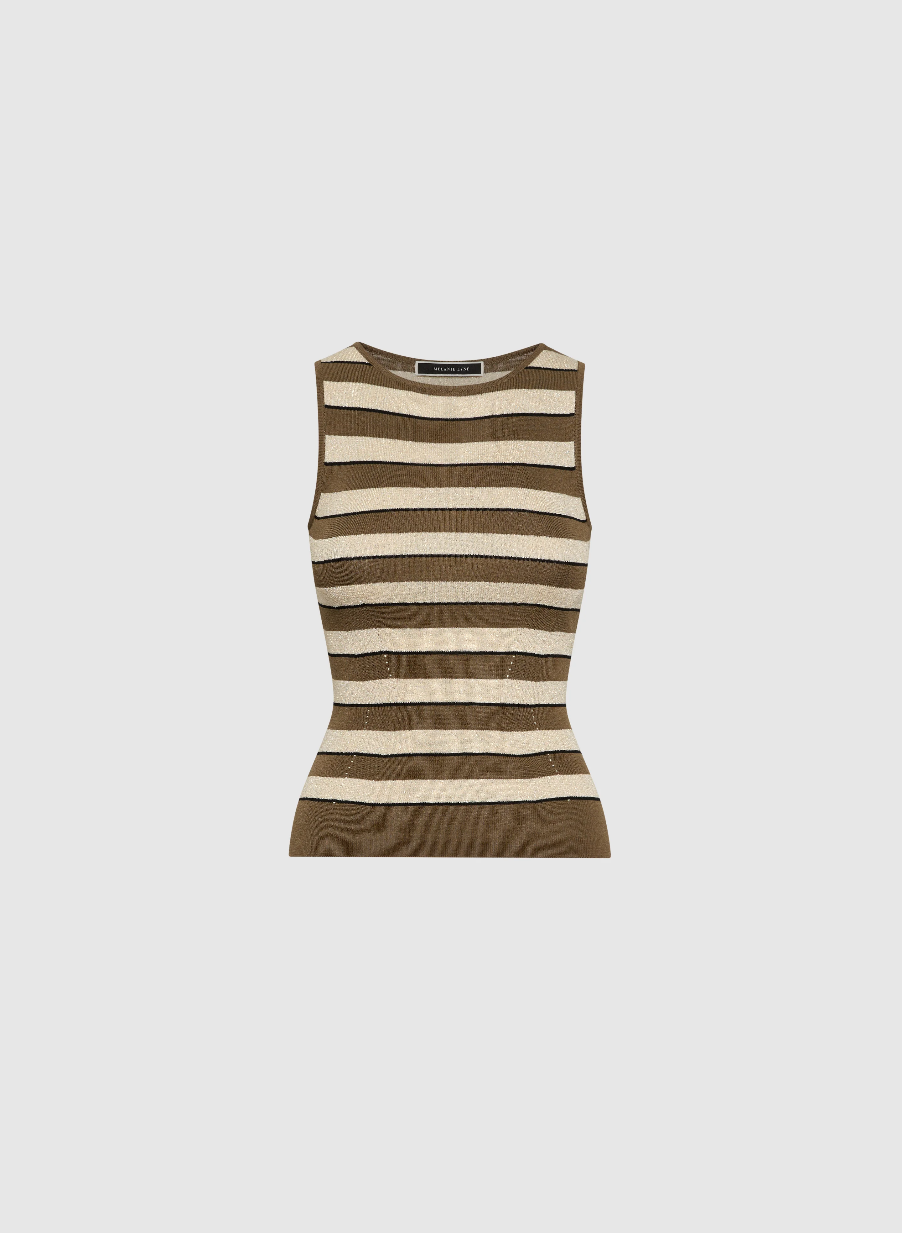 Striped Sleeveless Sweater - Image 6
