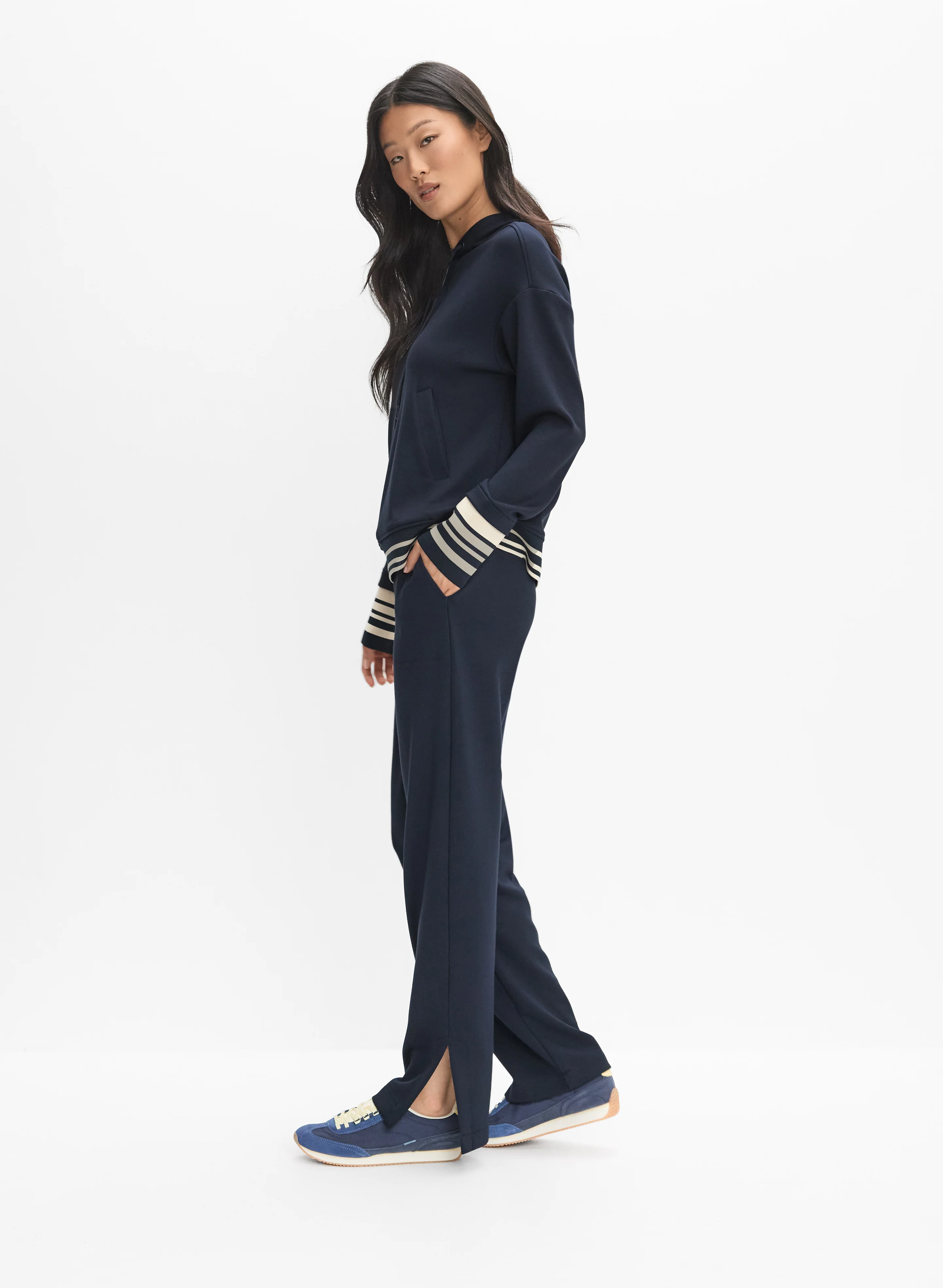 Striped Trim Knit Pants - Image 5