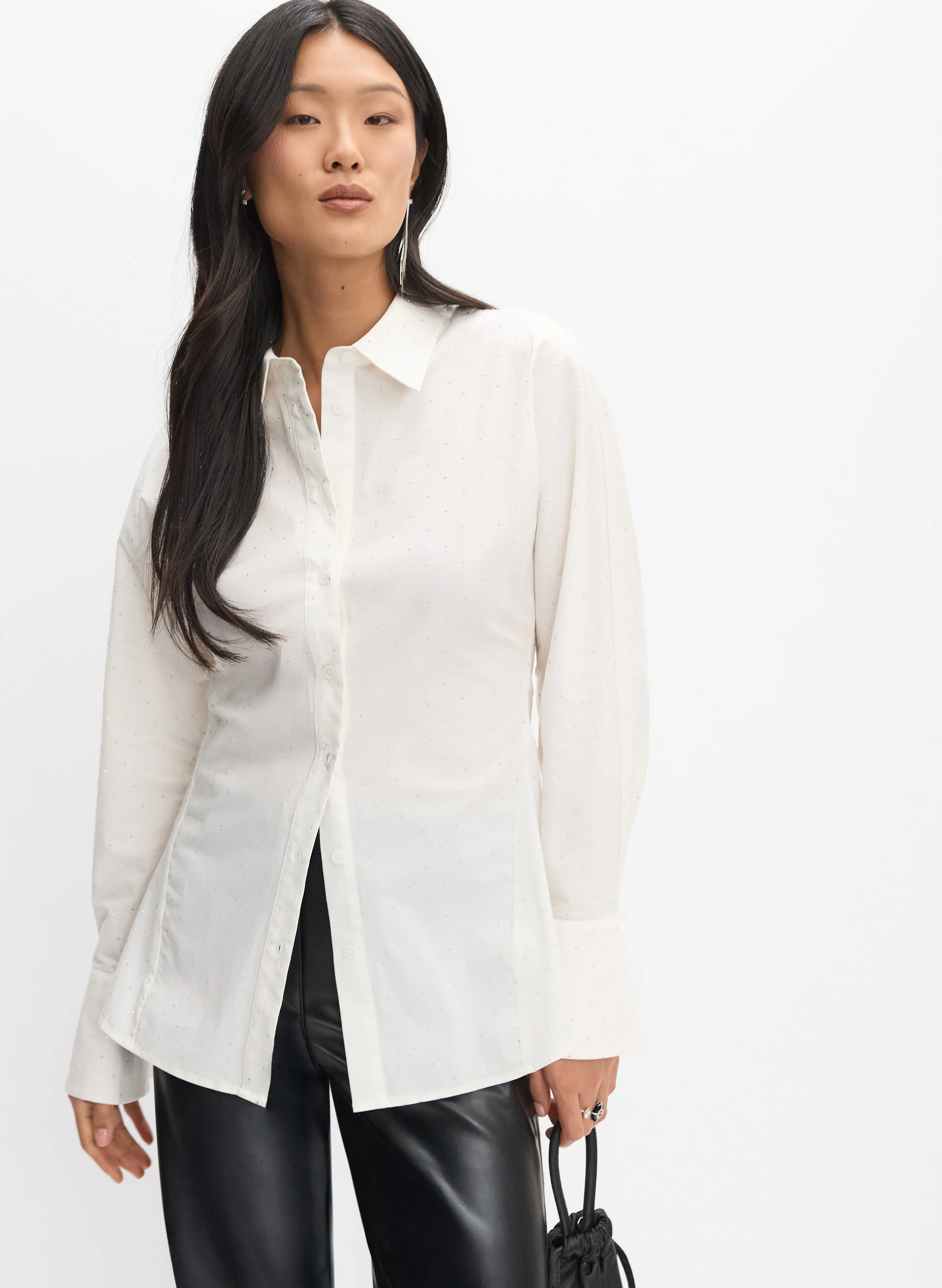 Stud Detail Shirt Blouse