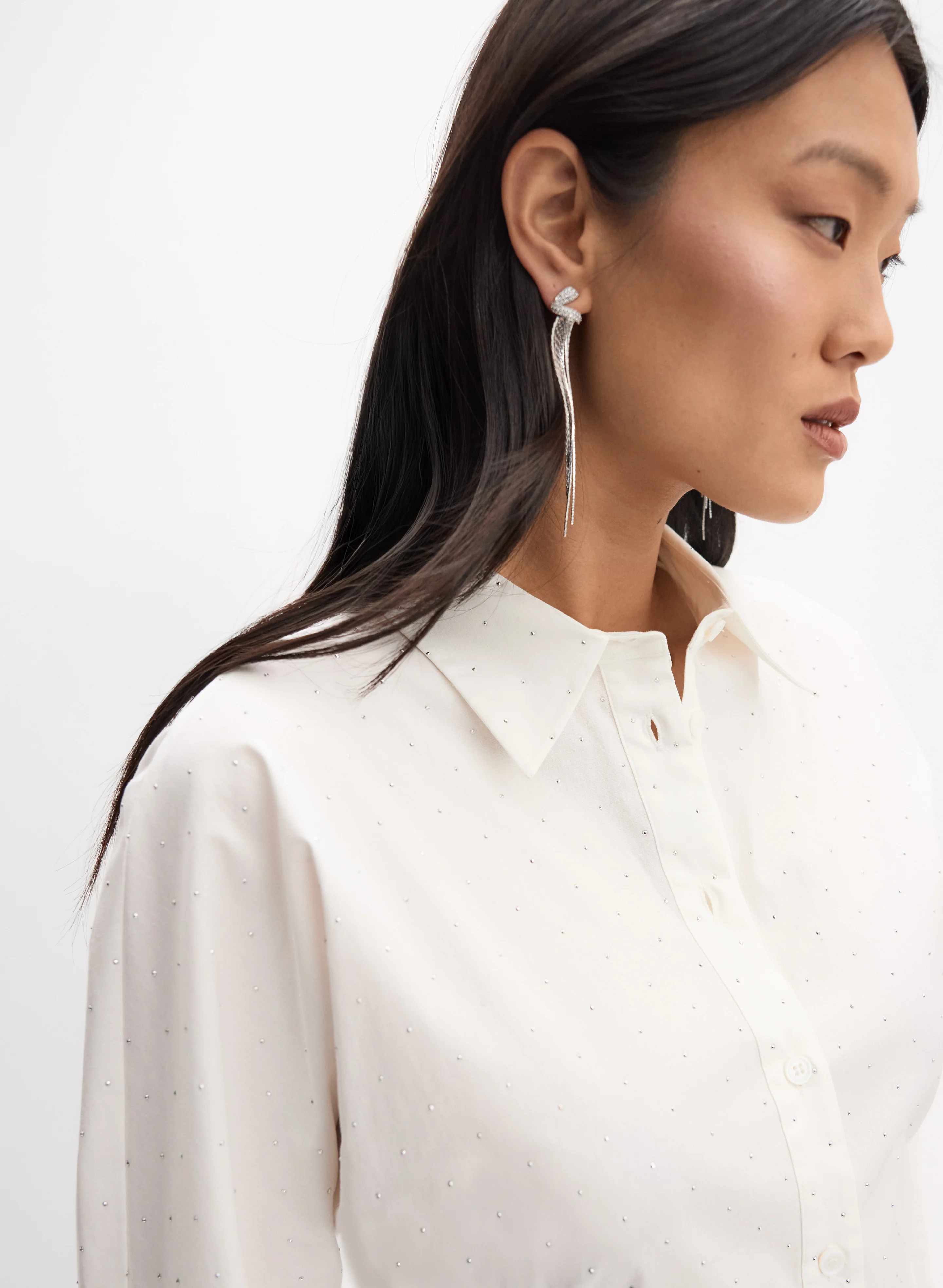 Stud Detail Shirt Blouse - Image 2