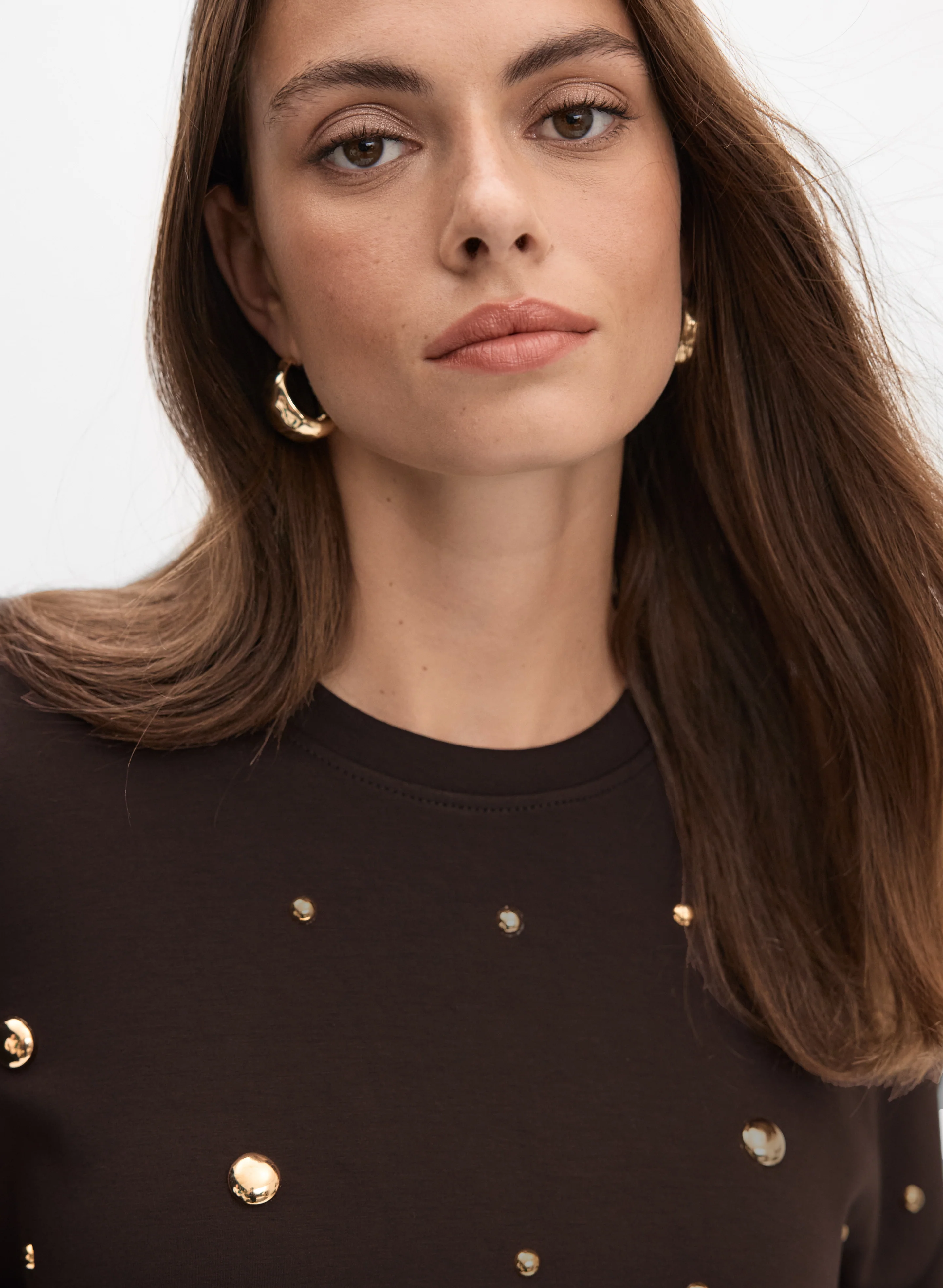 Stud Embellished Sweatshirt - Image 2