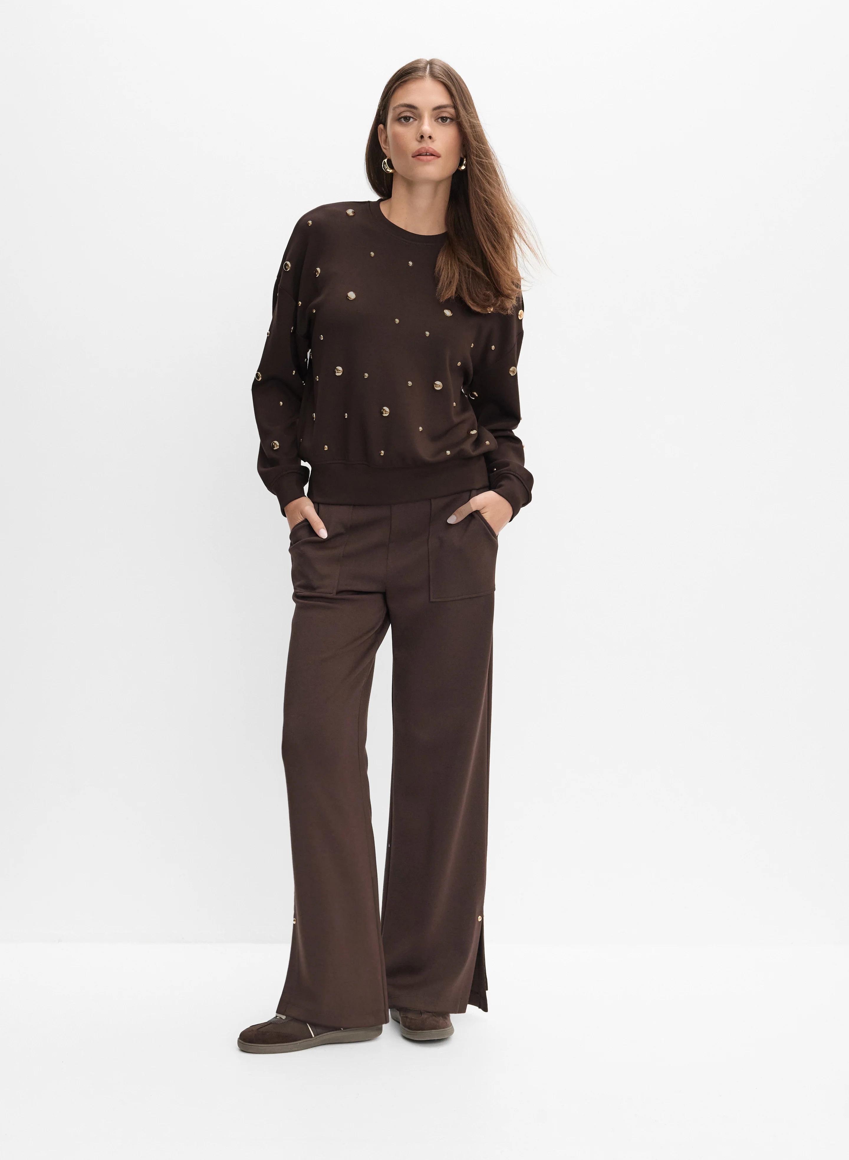 Stud Embellished Sweatshirt - Image 3