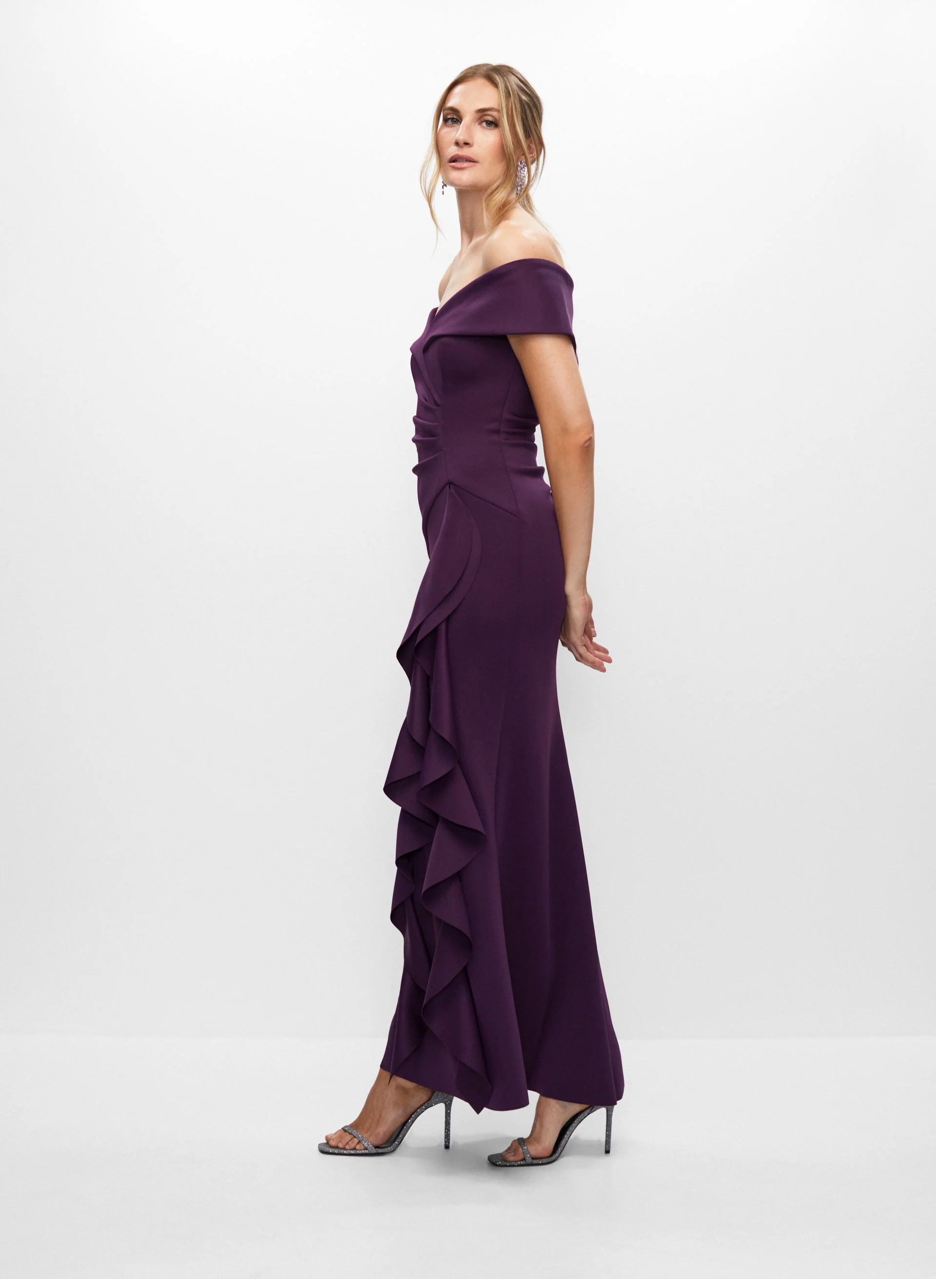 Sweetheart Neck Ruffle Dress - Image 3