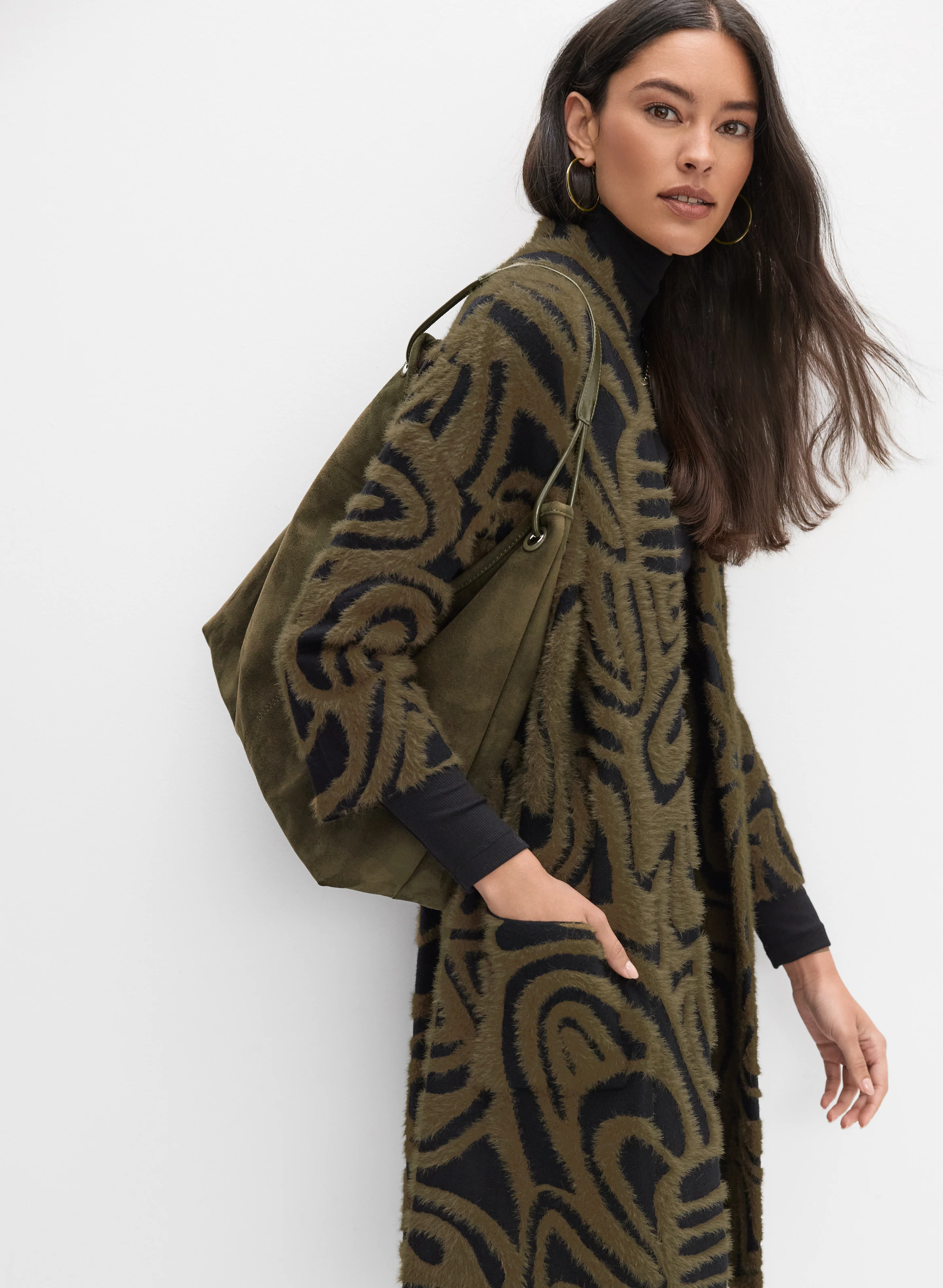 Swirl Print Cardigan - Image 5