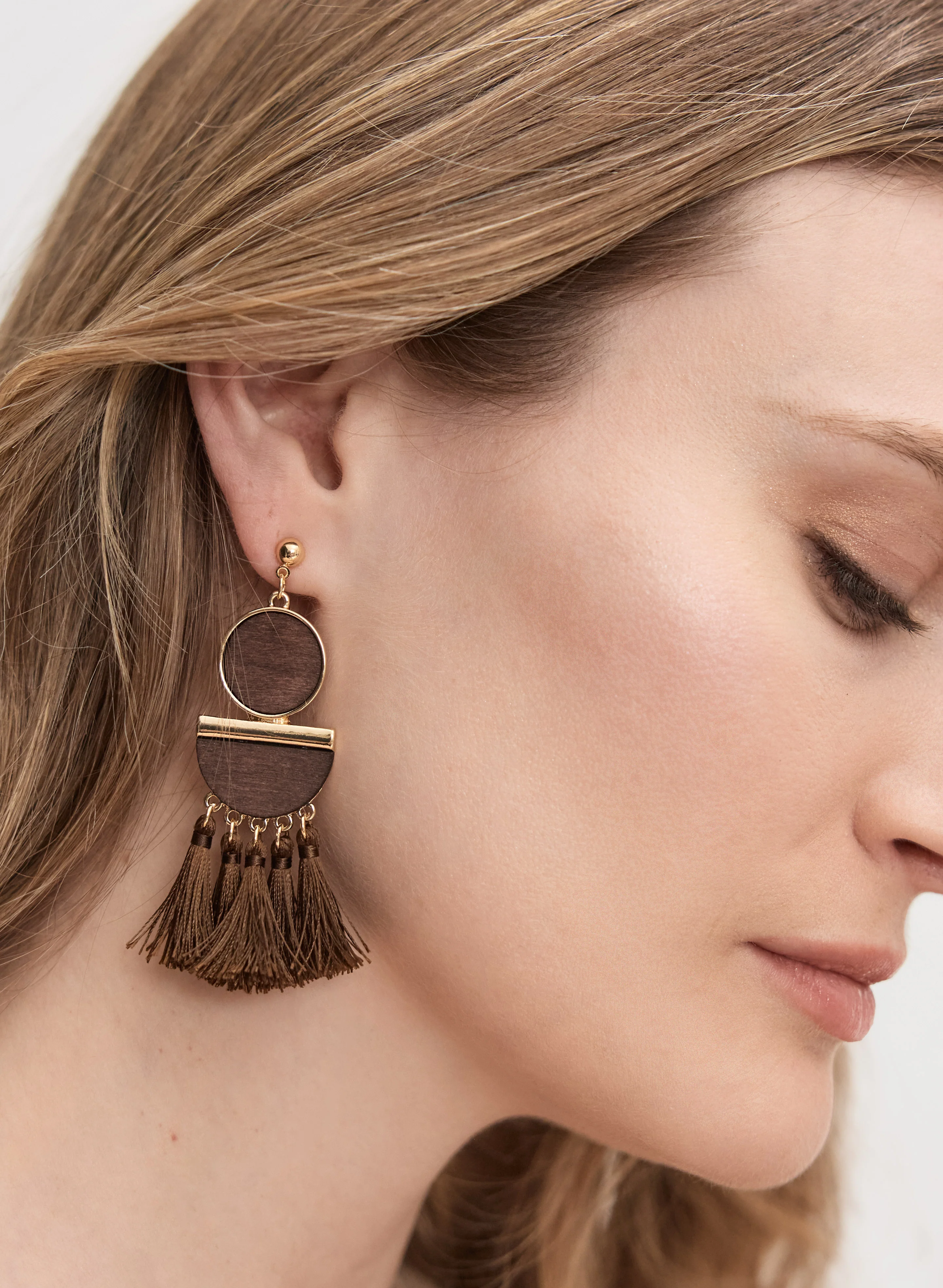 Tassel Drop Earrings - Image 2
