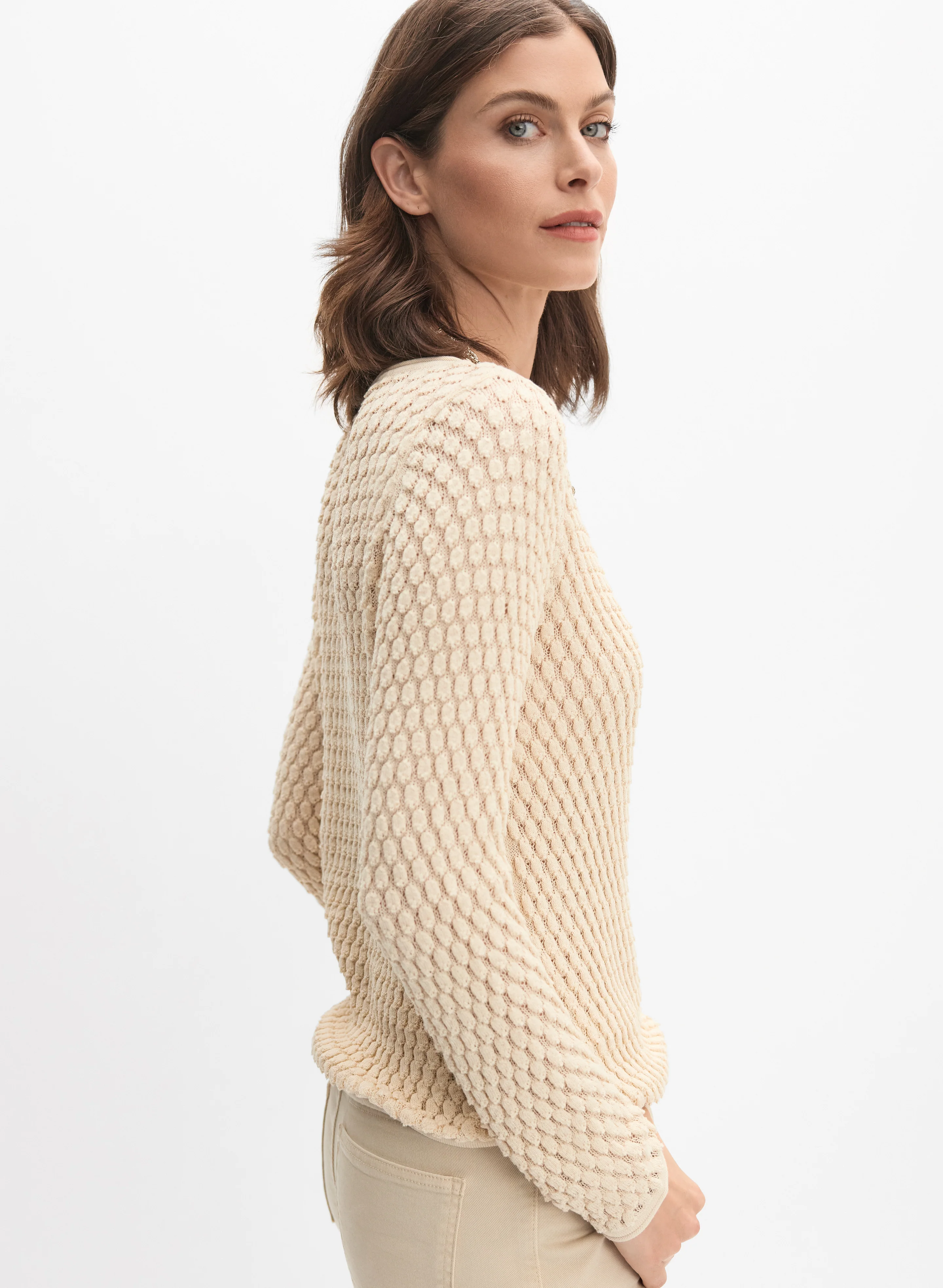 Textured Knit Pullover - Image 5