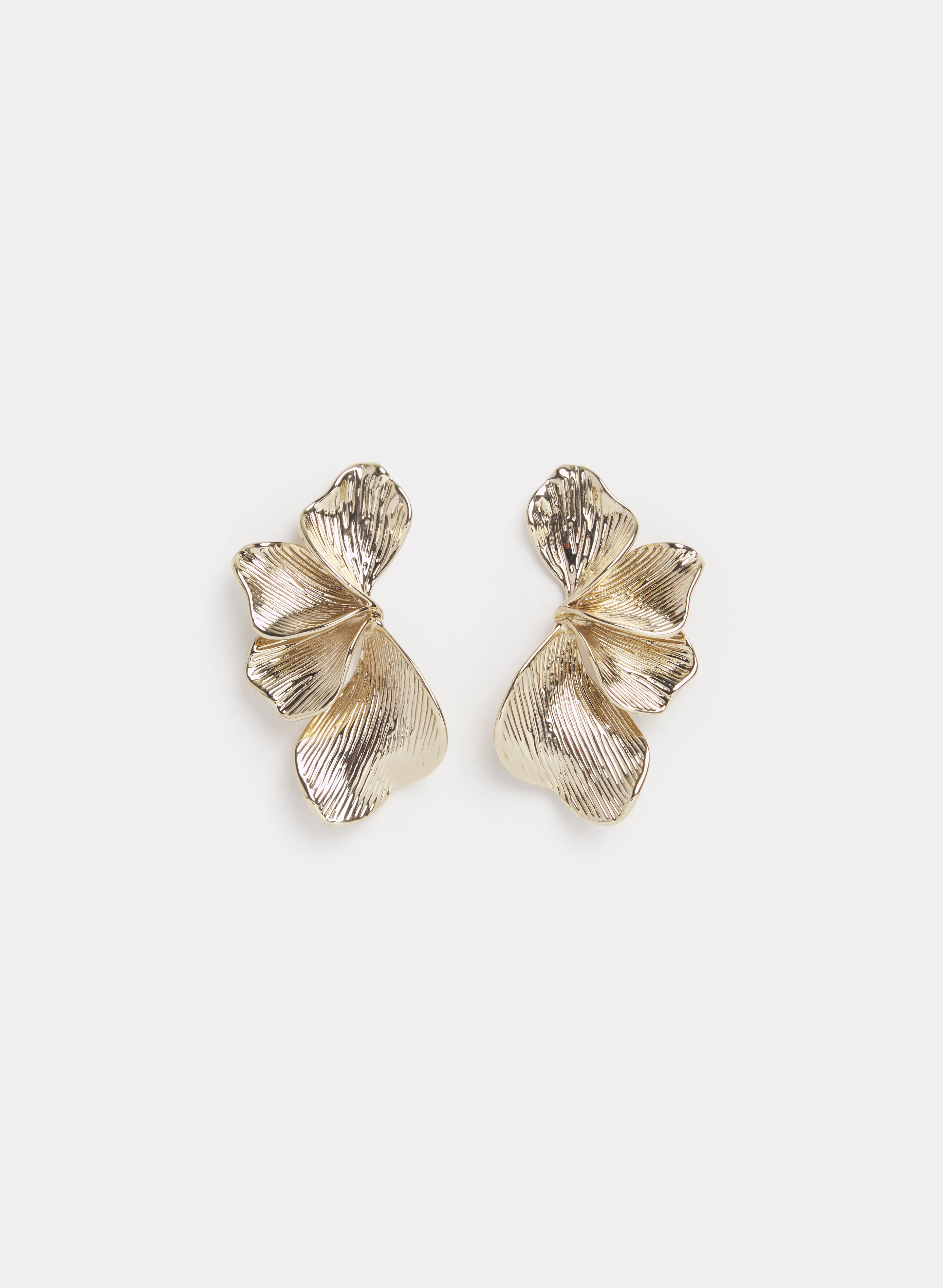Textured Petal Earrings