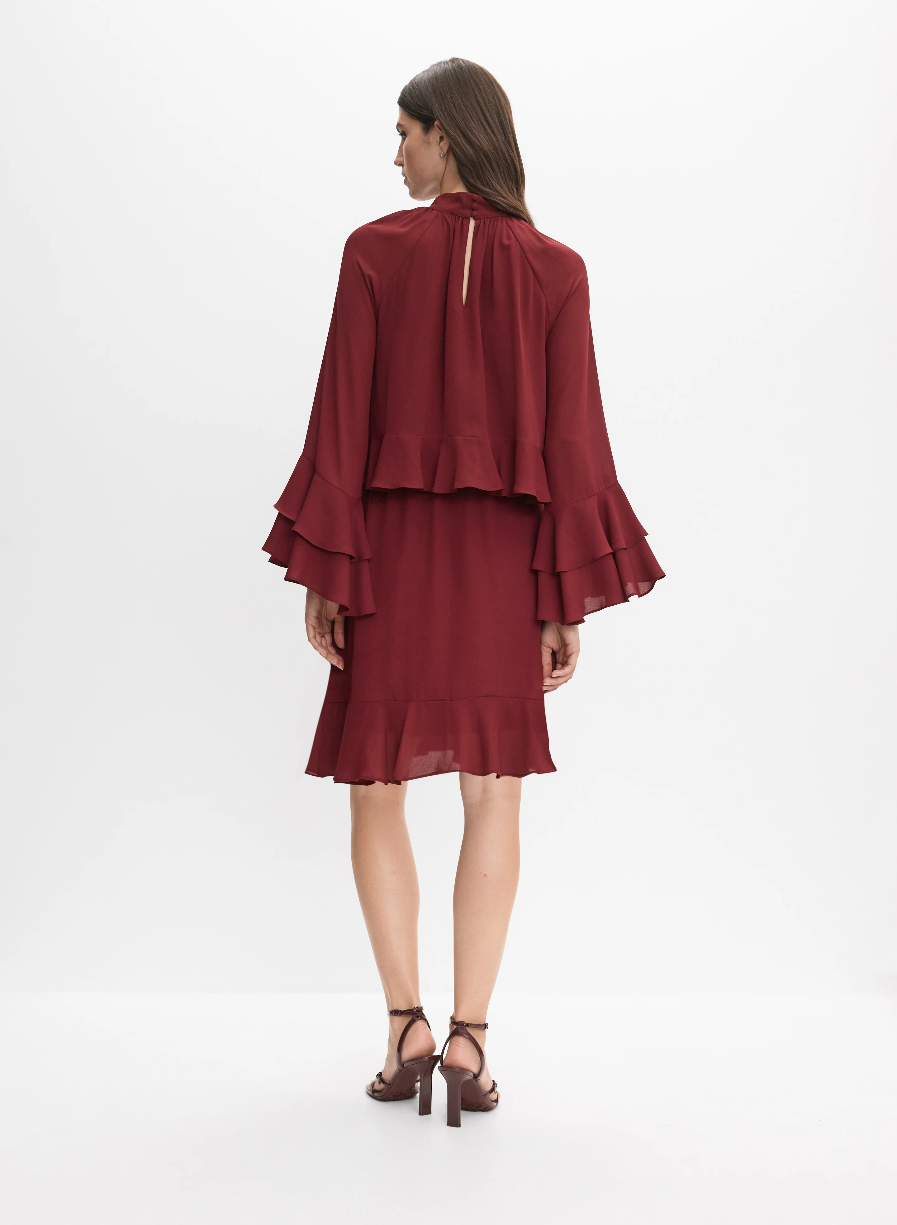 Tiered Chiffon Dress - Image 5