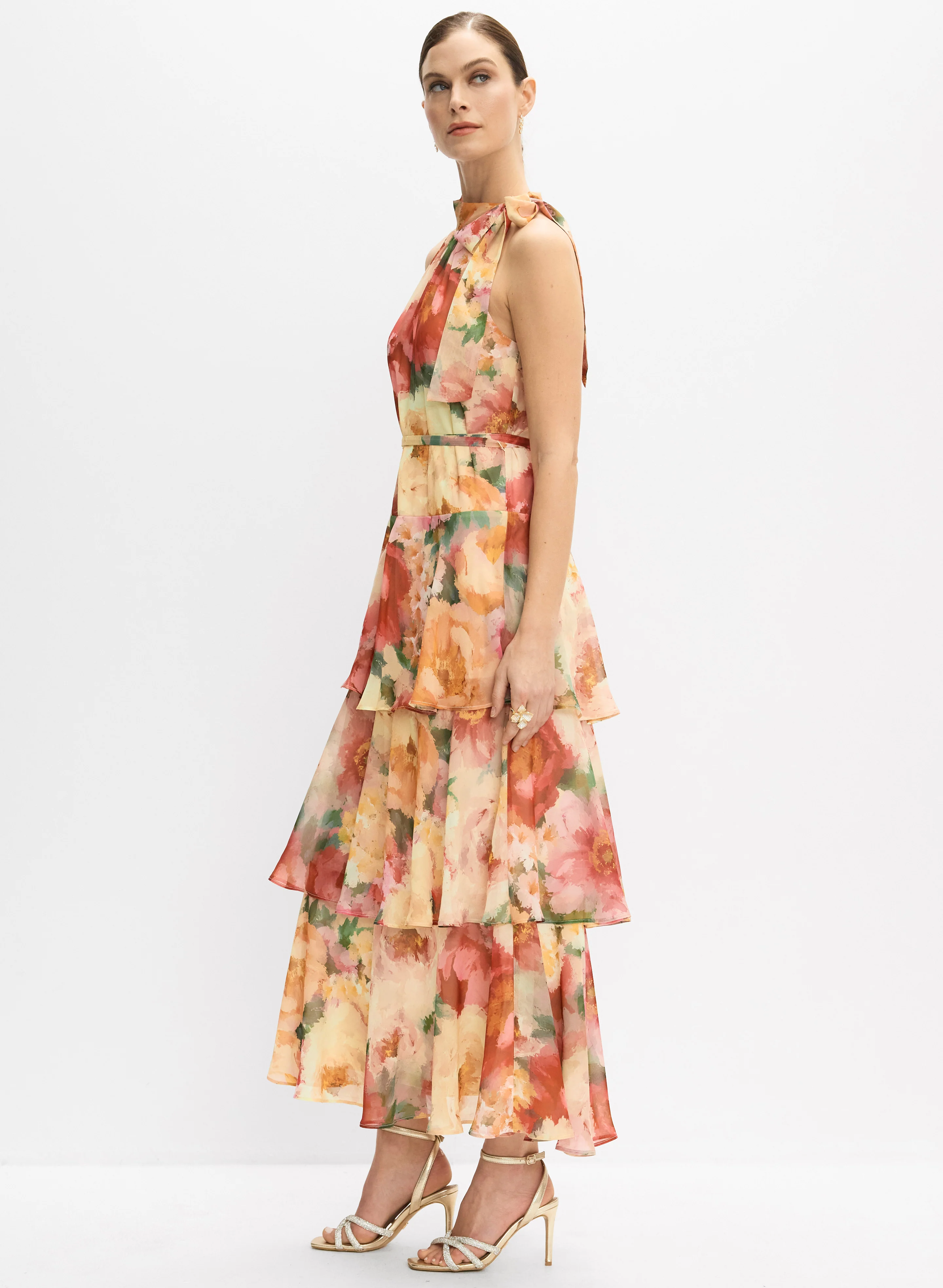 Tiered Floral Dress - Image 2