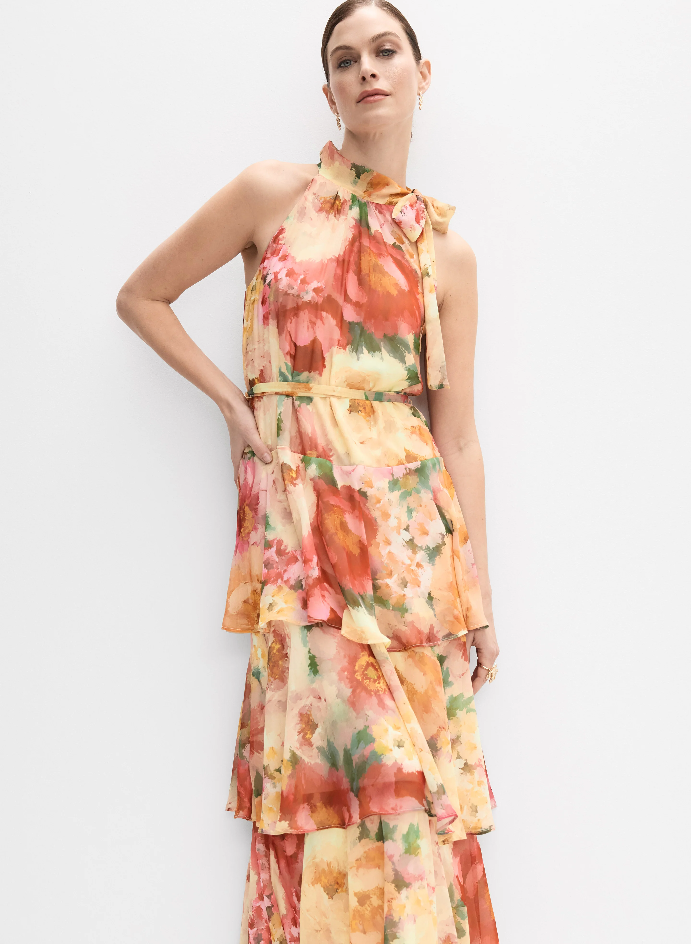 Tiered Floral Dress - Image 5