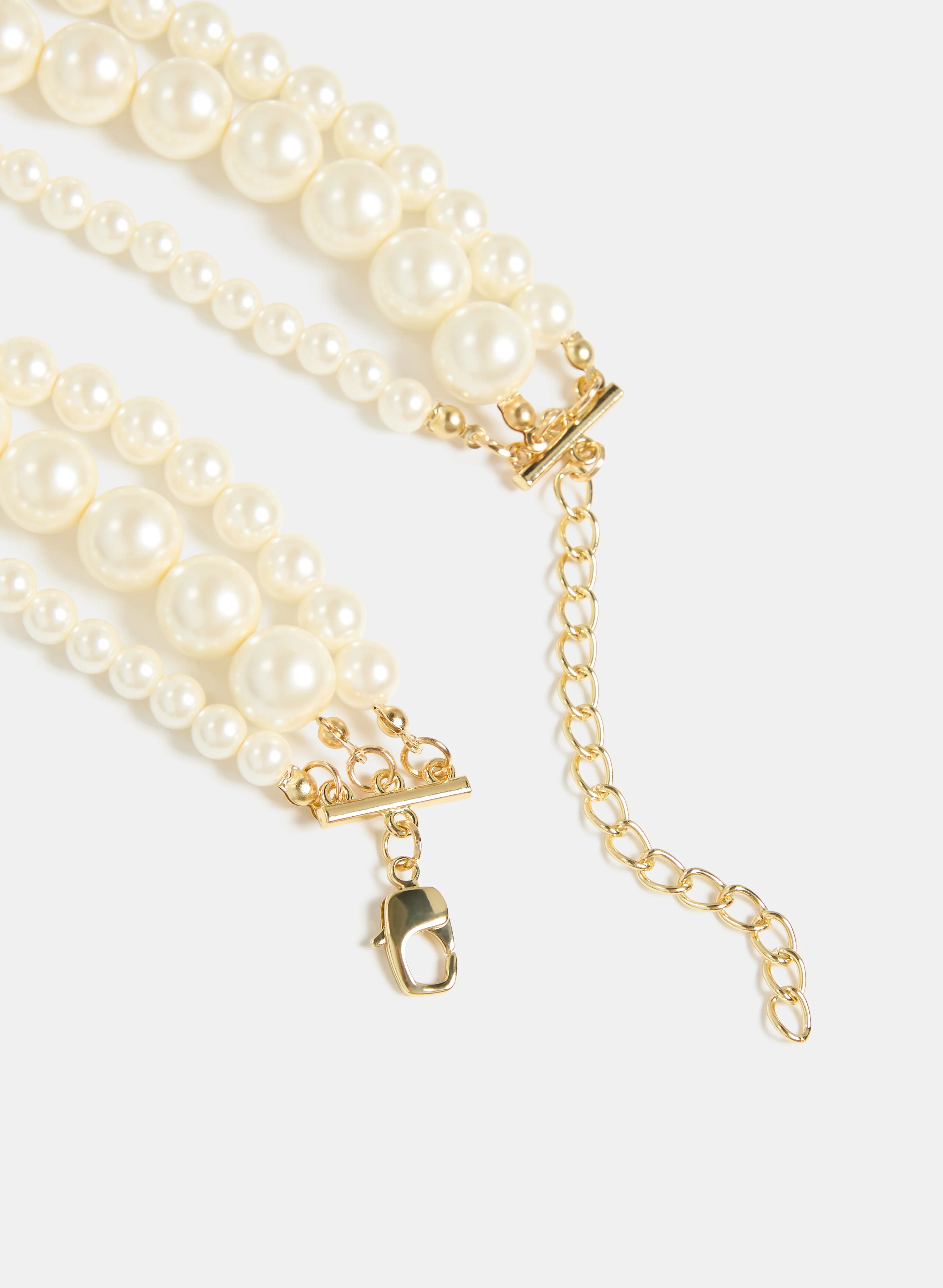 Tiered Pearl Necklace - Image 2