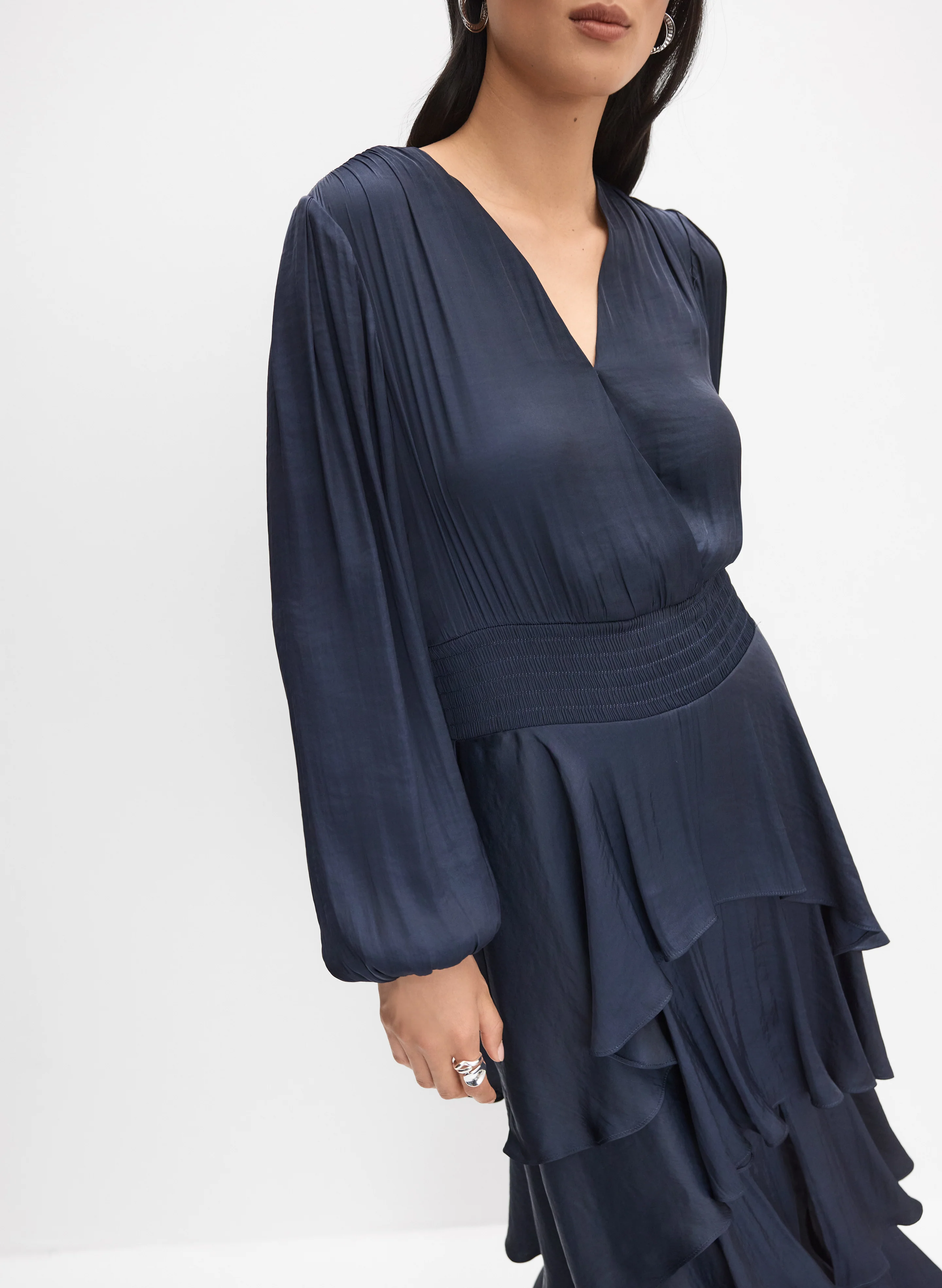 Tiered Satin Dress - Image 3