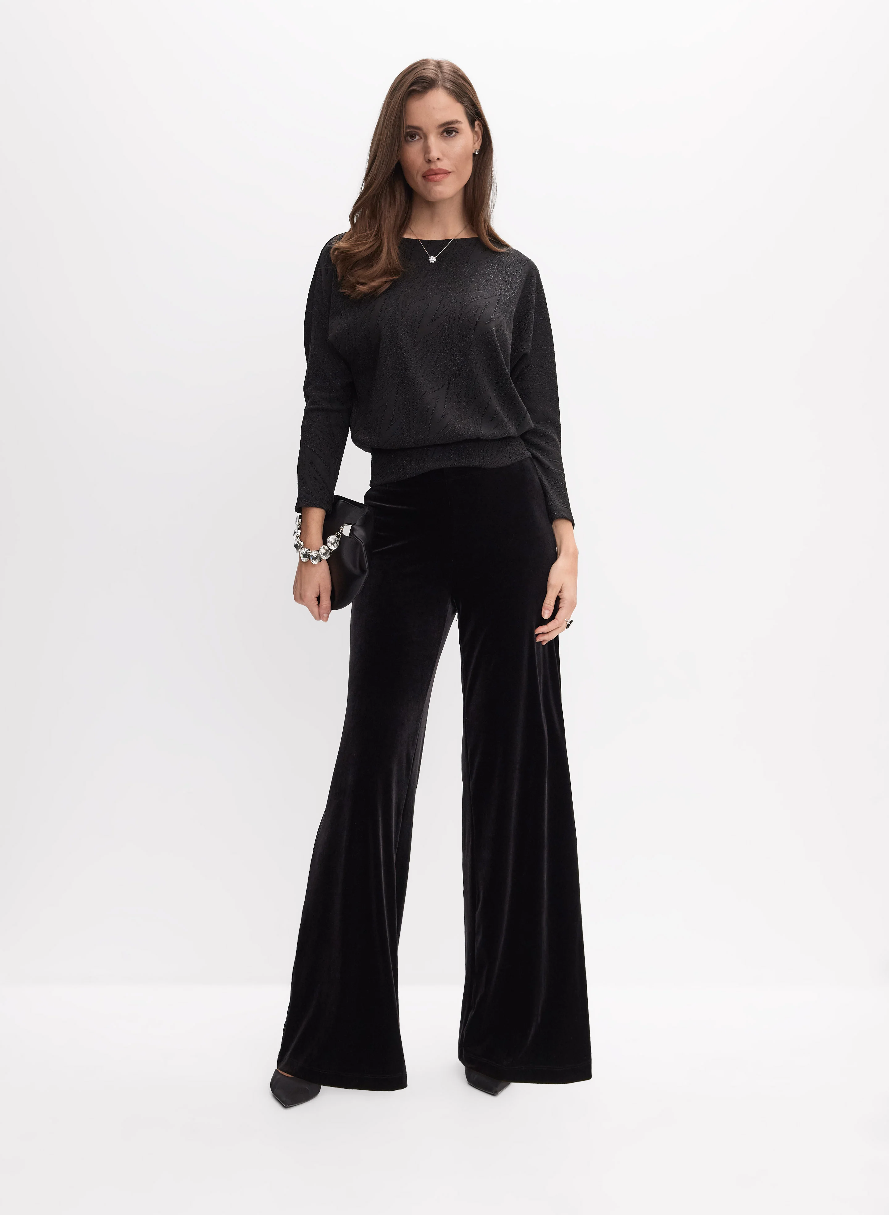 Tonal Metallic Motif Top - Image 3