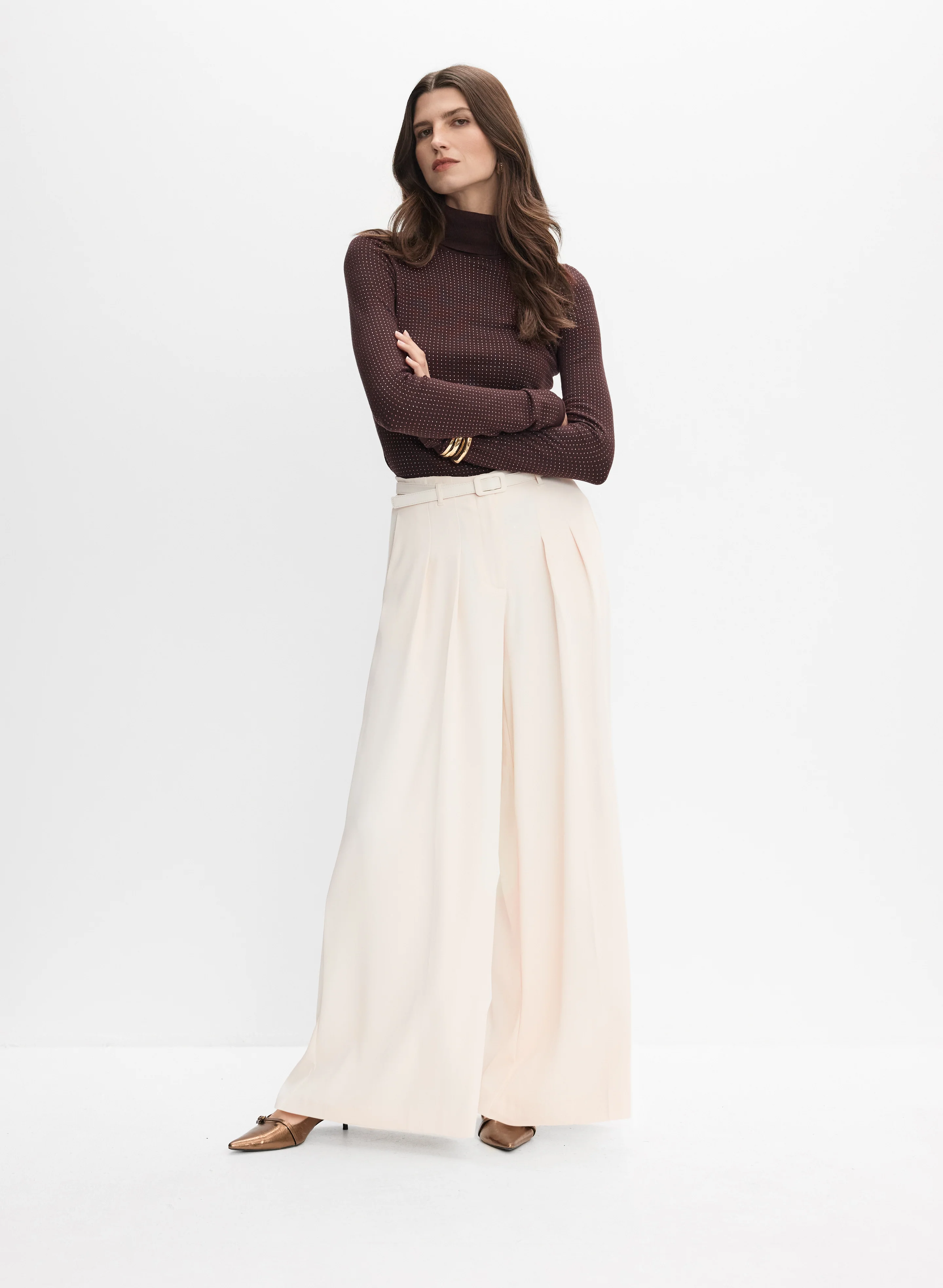 Tonal Rhinestone Embellished Sweater - Image 3