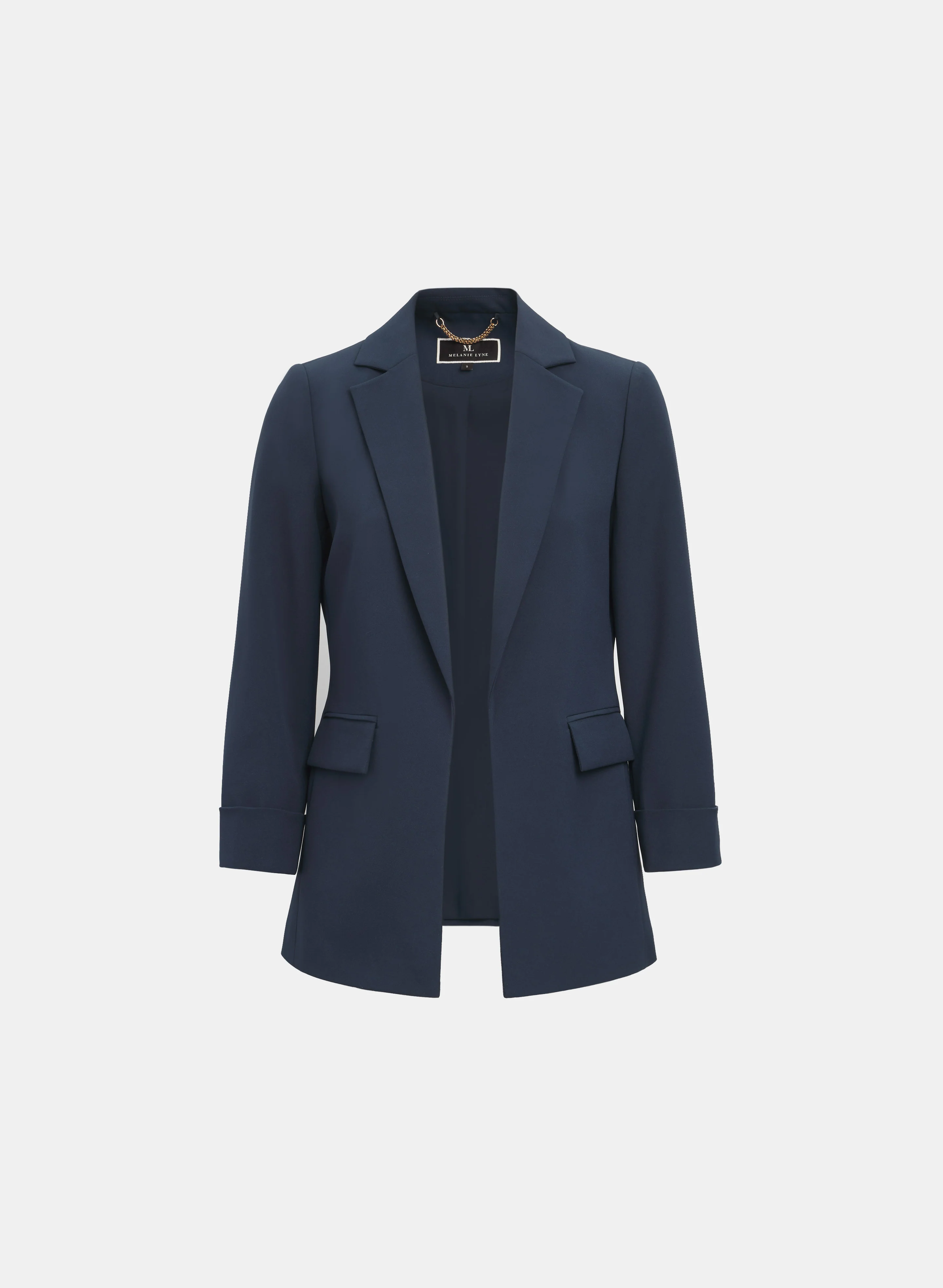 Twill Open Front Blazer - Image 6