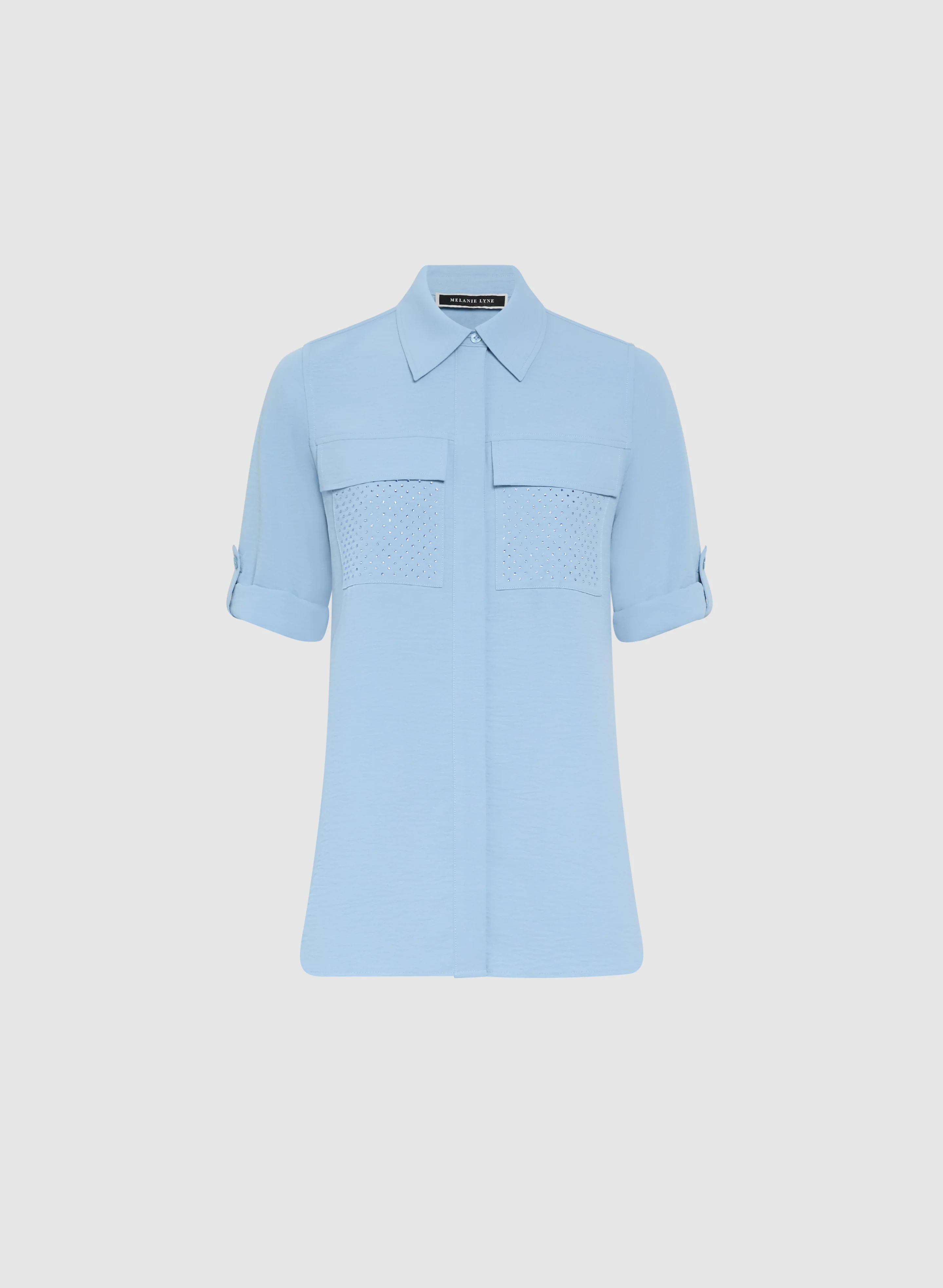 Utility Button-Up Blouse - Image 7