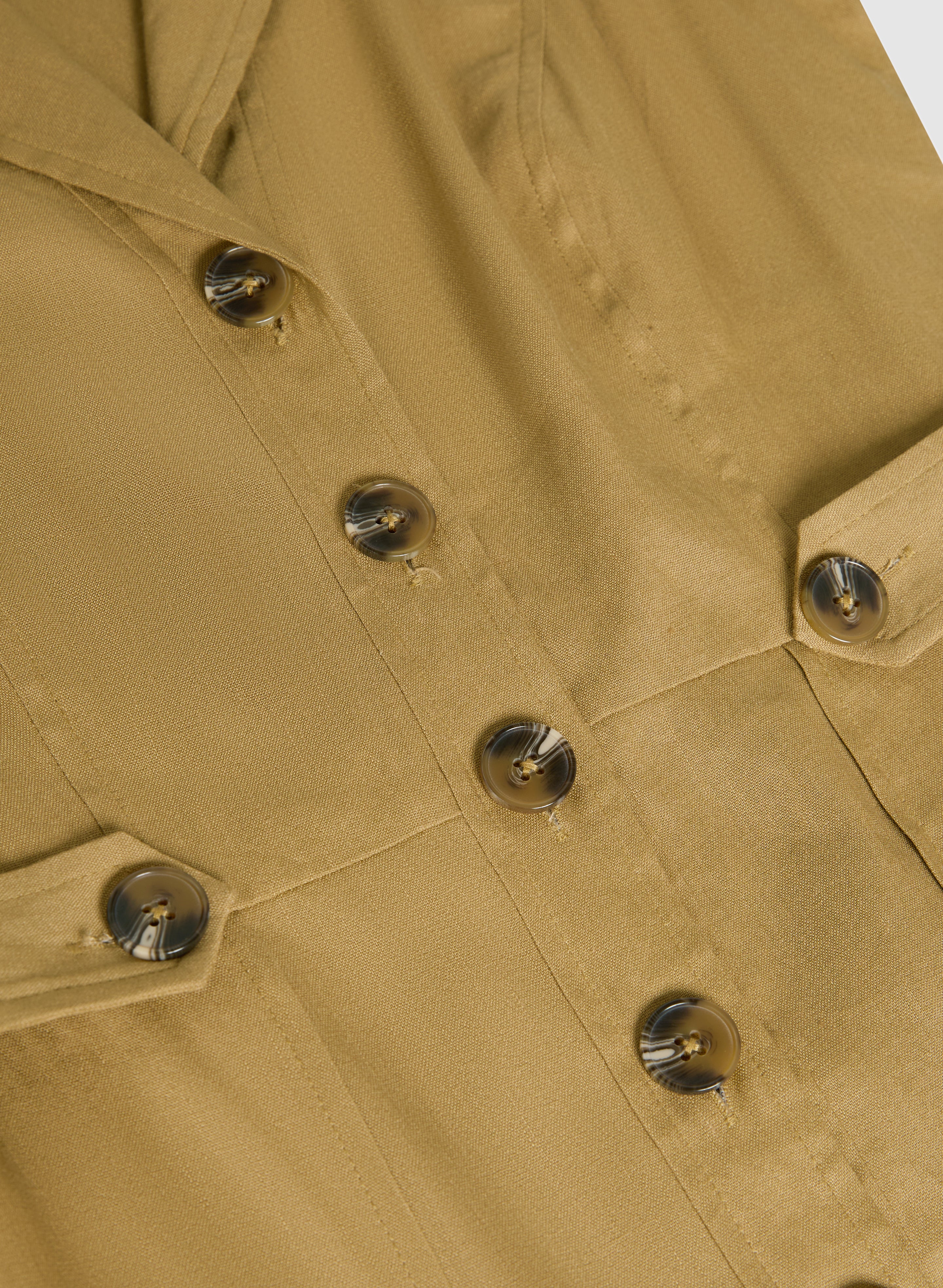 Utility Linen-Blend Shirt Dress - Image 6