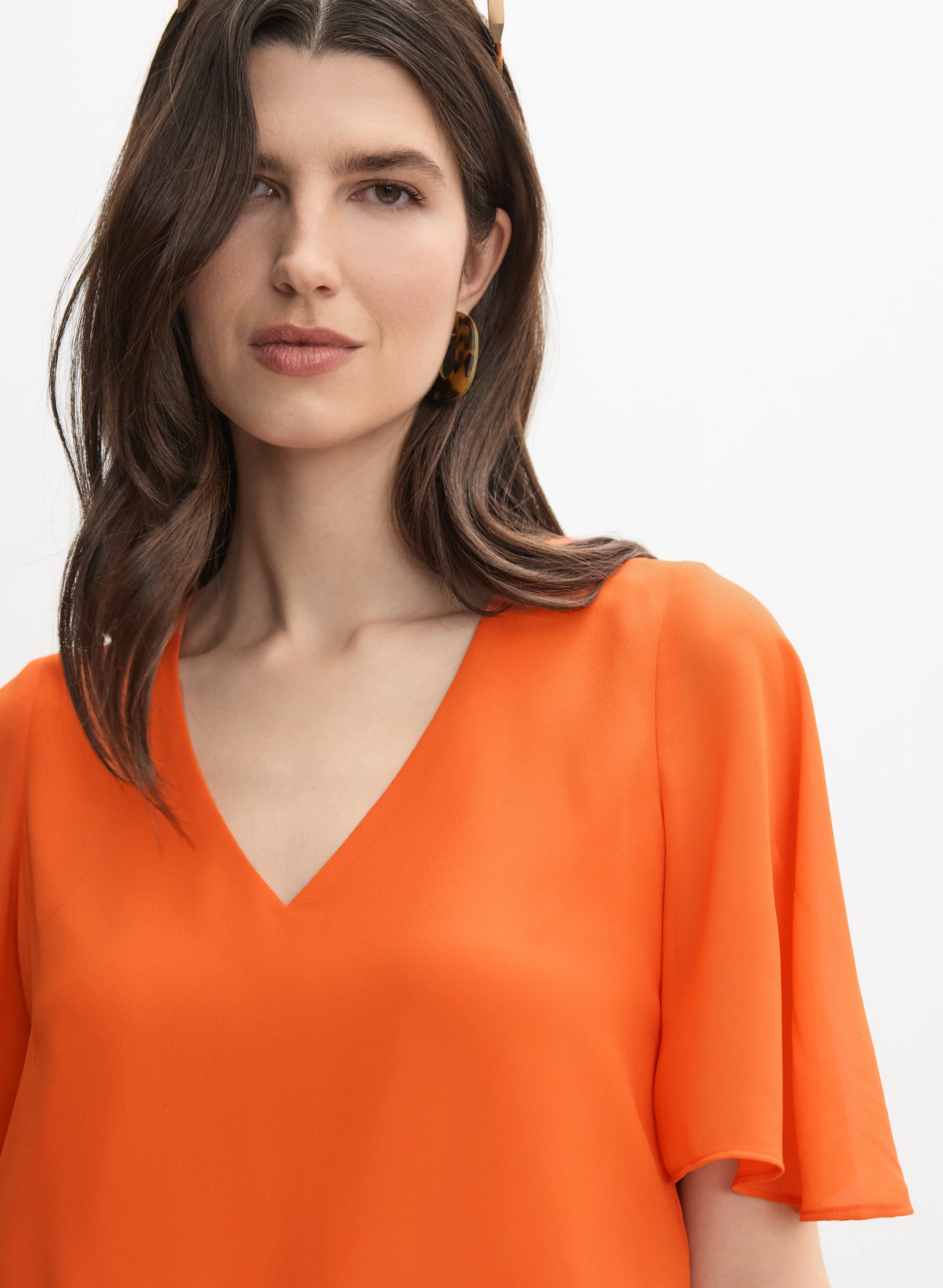 V-Neck Chiffon Blouse - Image 2