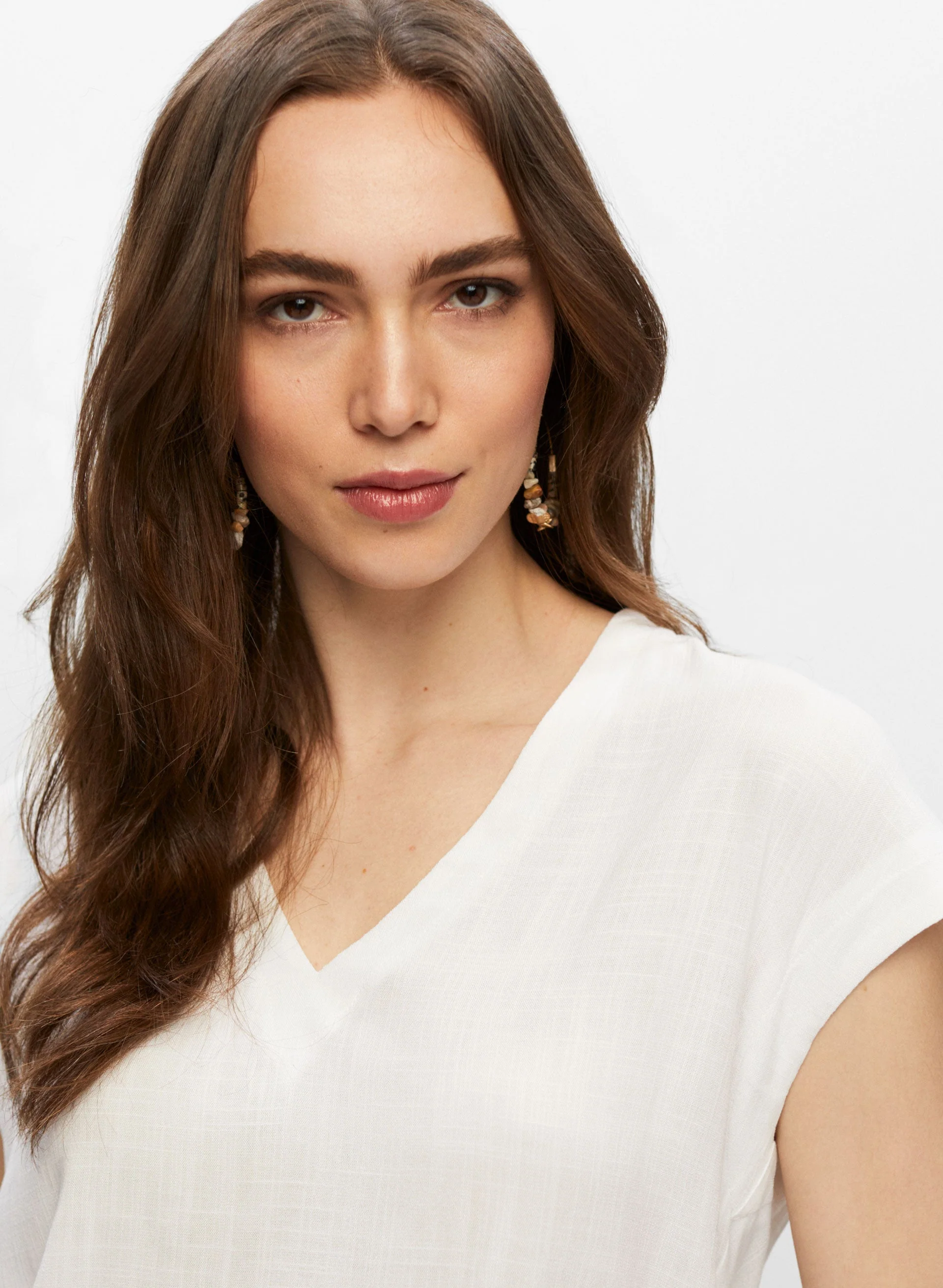 V-neck Short Sleeve Top - Image 3