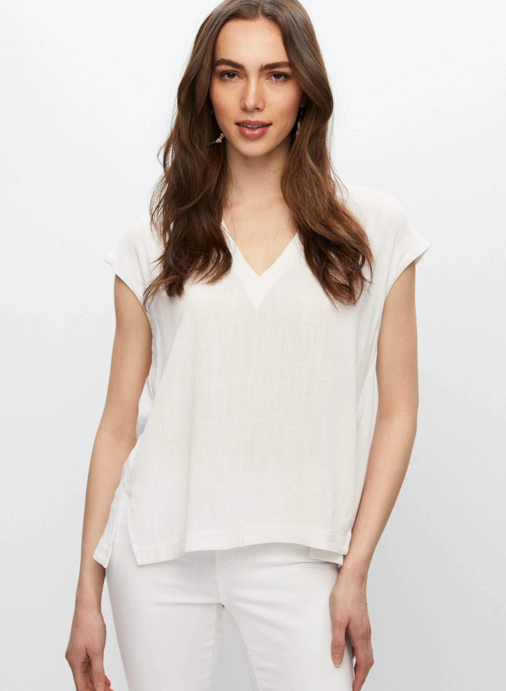 V-neck Short Sleeve Top - Image 5