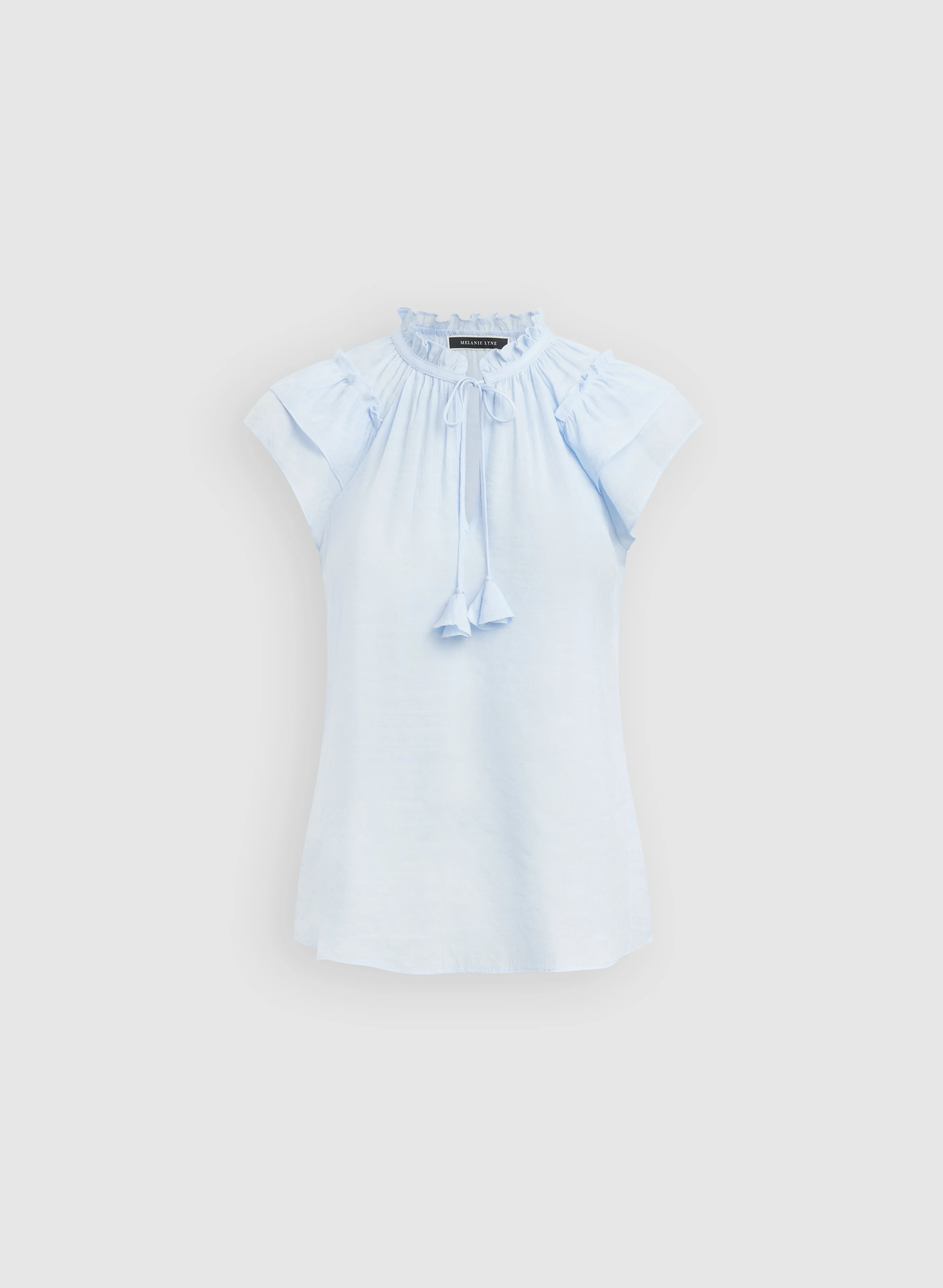 V-Neck Tassel Blouse - Image 6