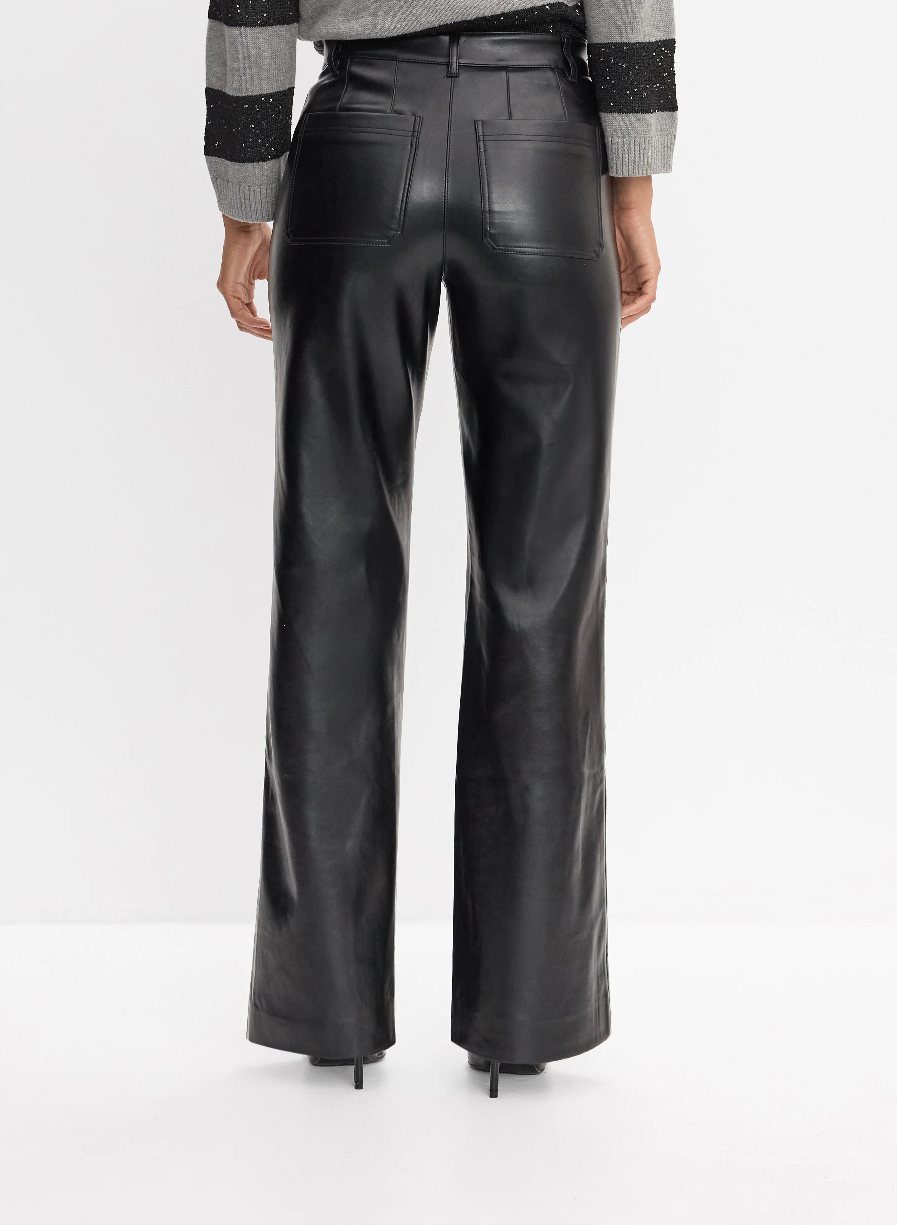 Vegan Leather Pants - Image 2