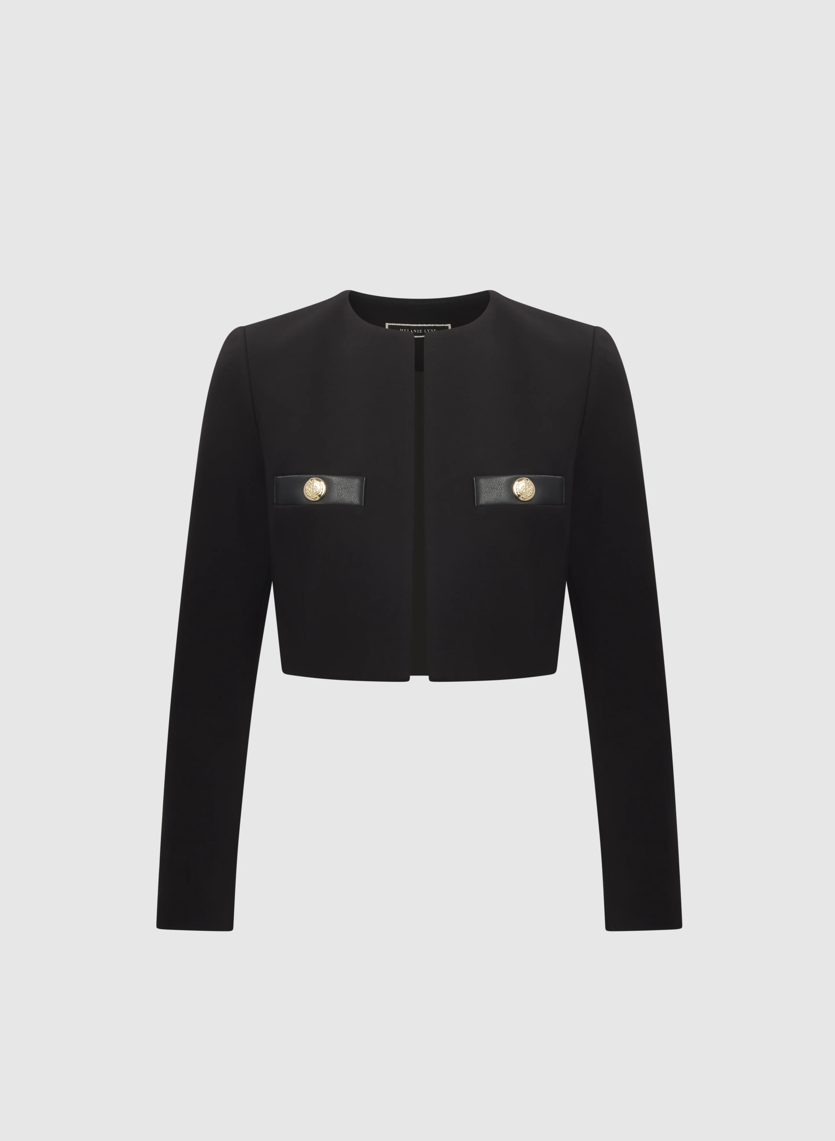 Vegan Leather Trim Bolero - Image 6