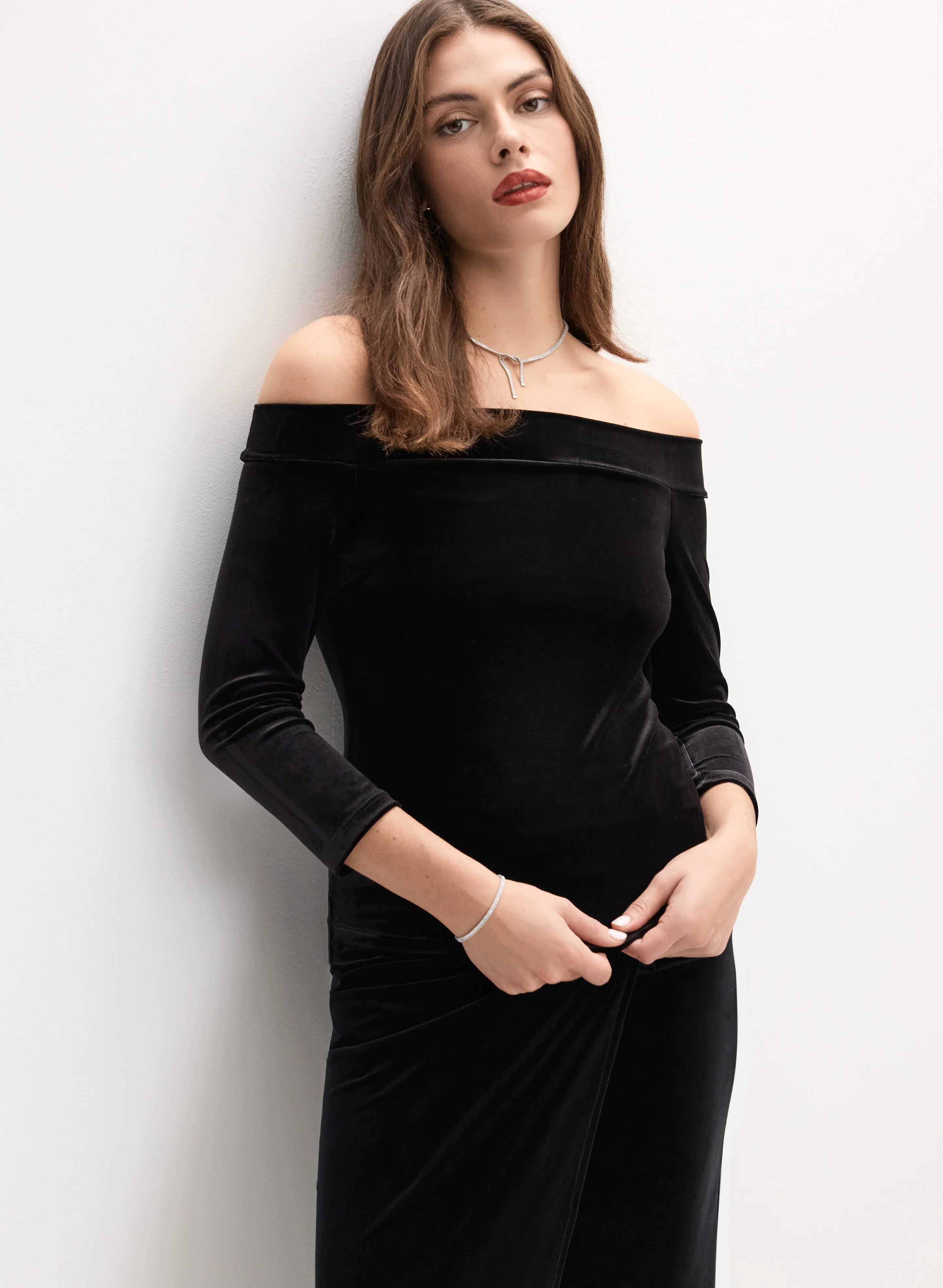 Velvet Off-Shoulder Top - Image 5