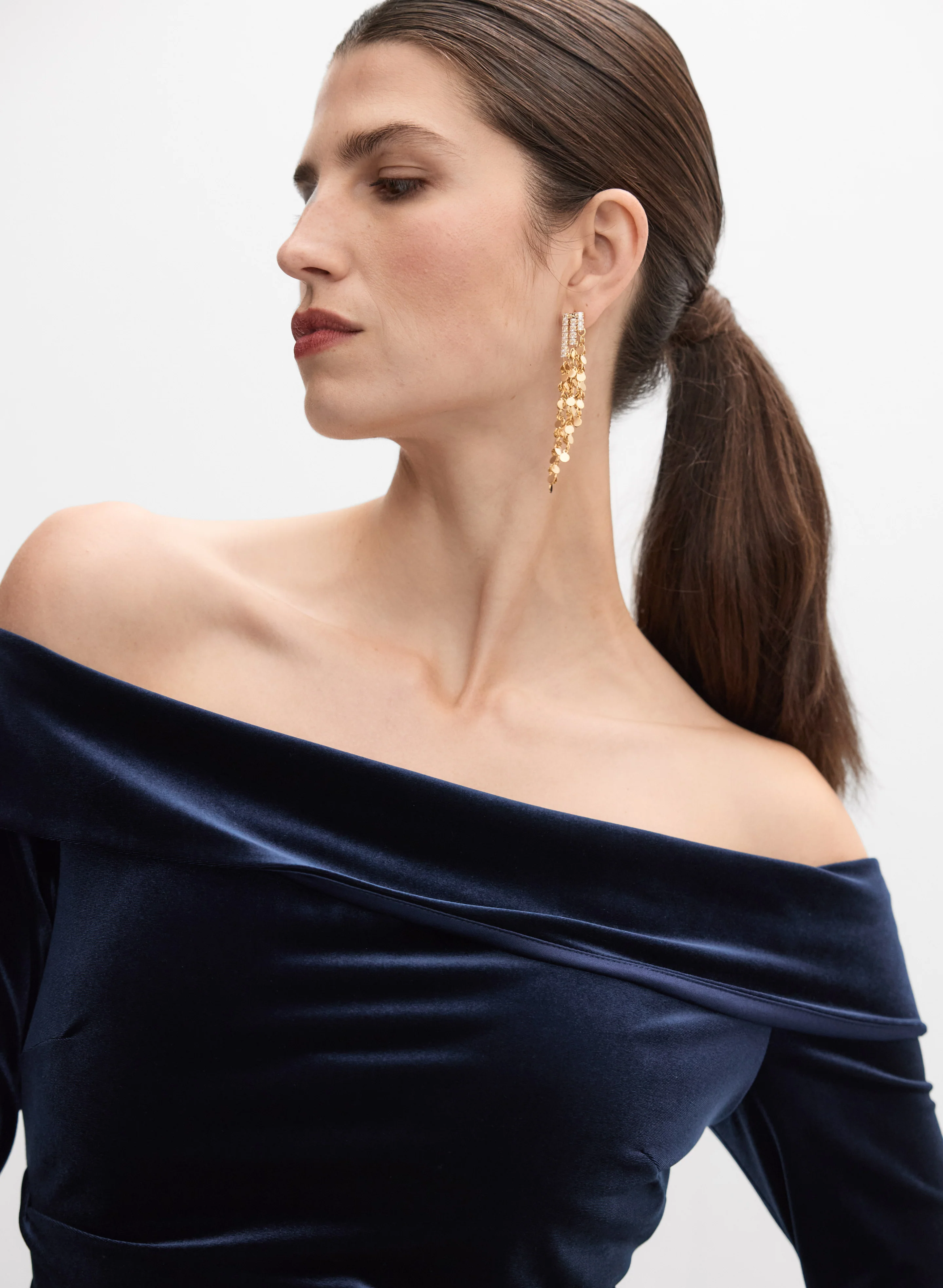 Velvet Midi Dress - Image 3